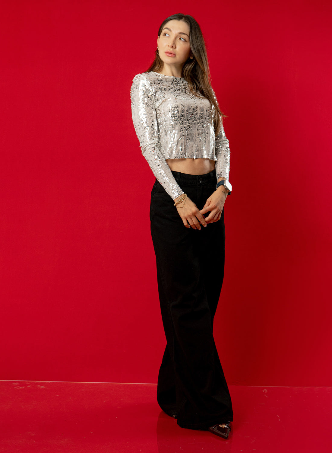 Women's Low Rise Wide Leg Jeans