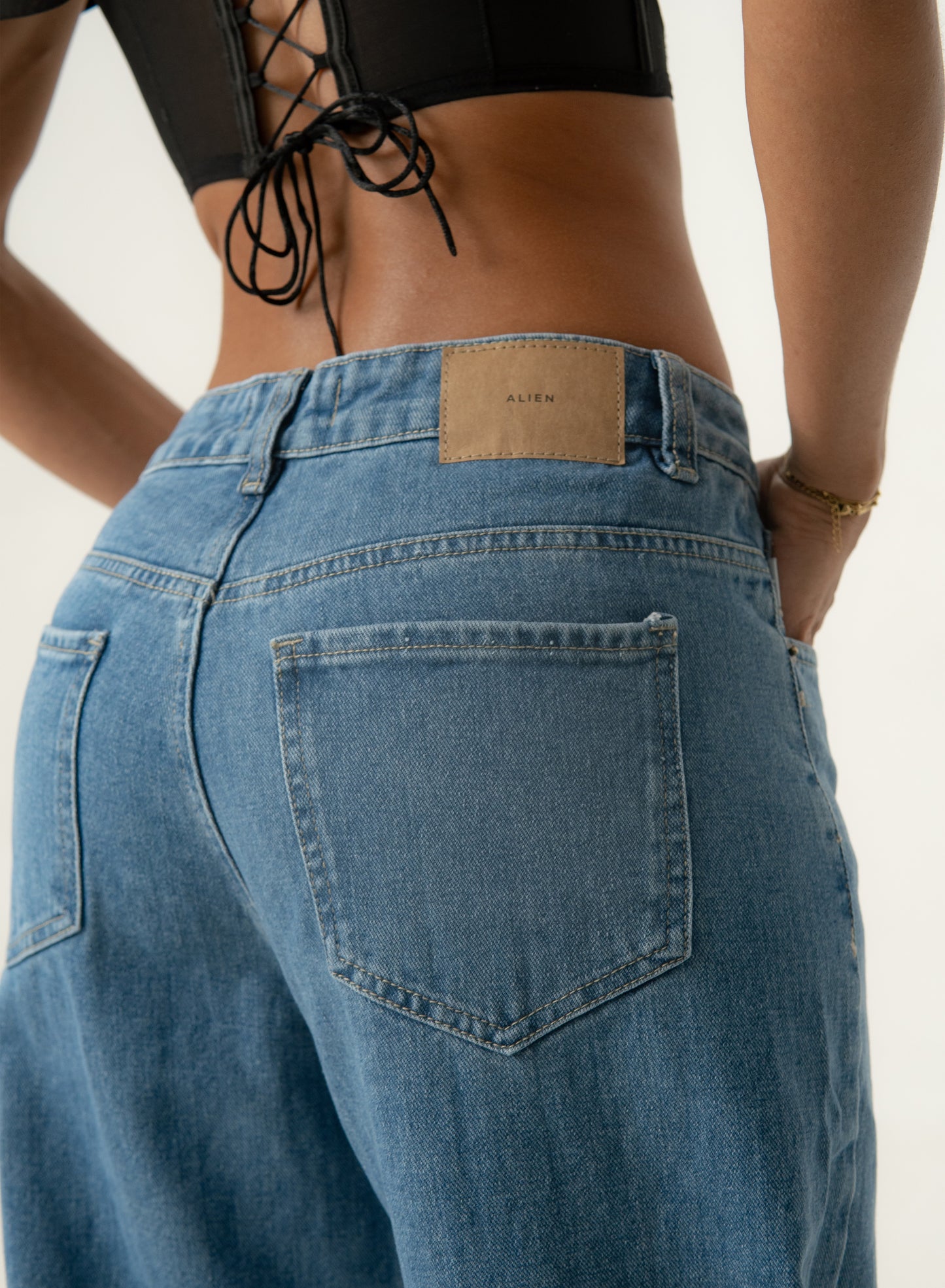 Women's Mid Rise Straight Comfortable Jeans
