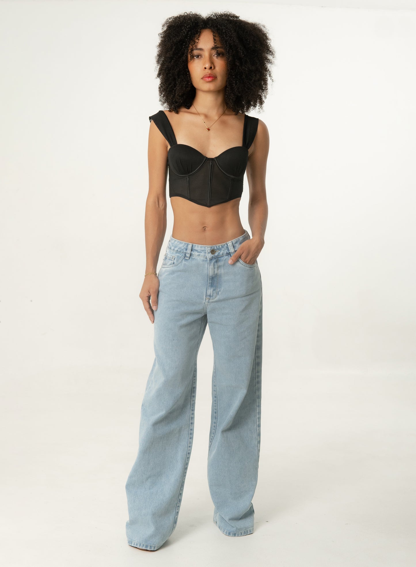 Women's Mid Rise Straight Jeans