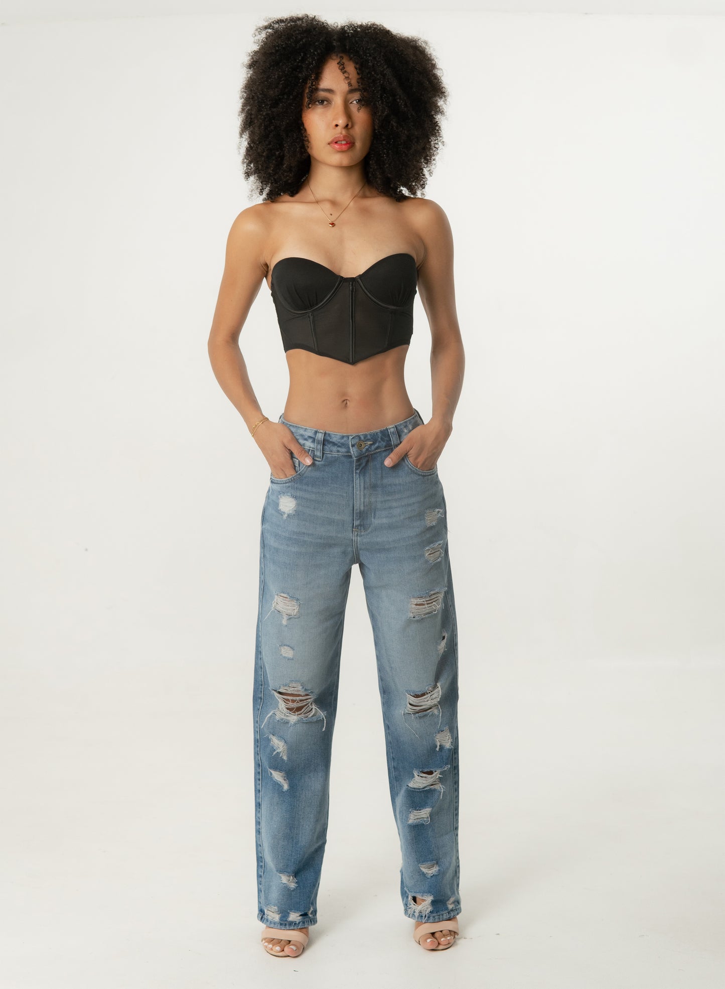 Balu 3 - Women's Low Rise Boyfriend Jeans