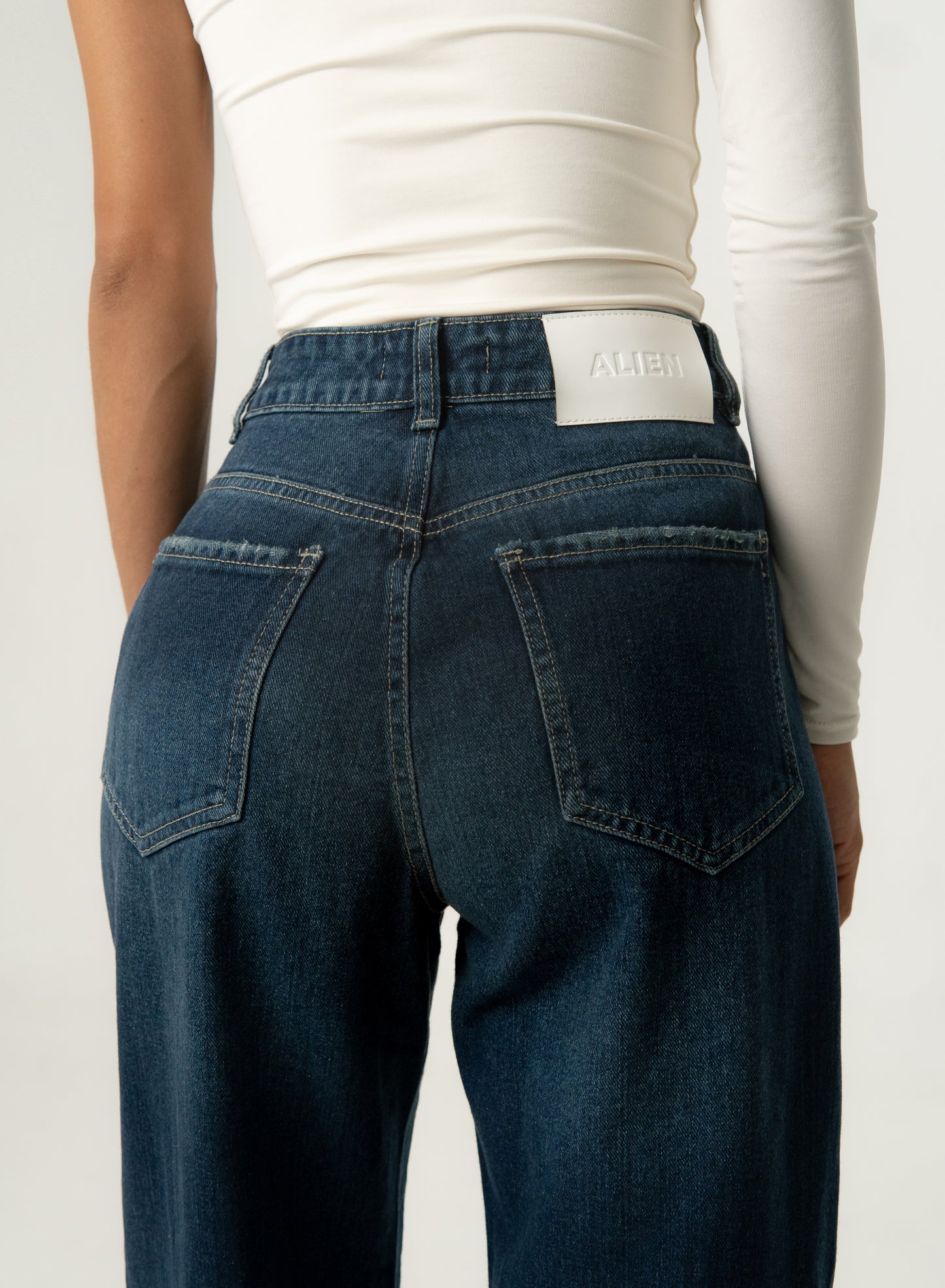 Women's Low Rise Wide Leg Jeans blue