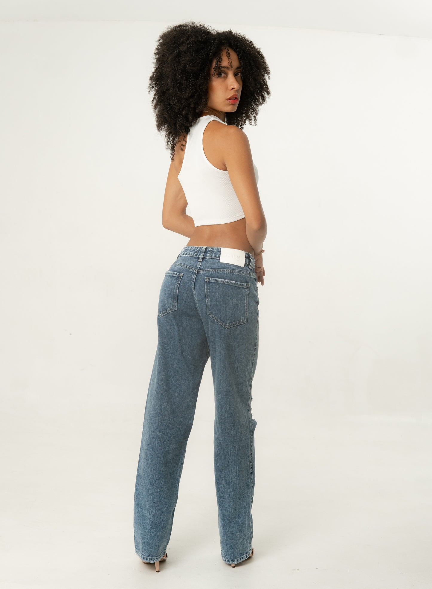 Women's Low Rise Boyfriend Jeans