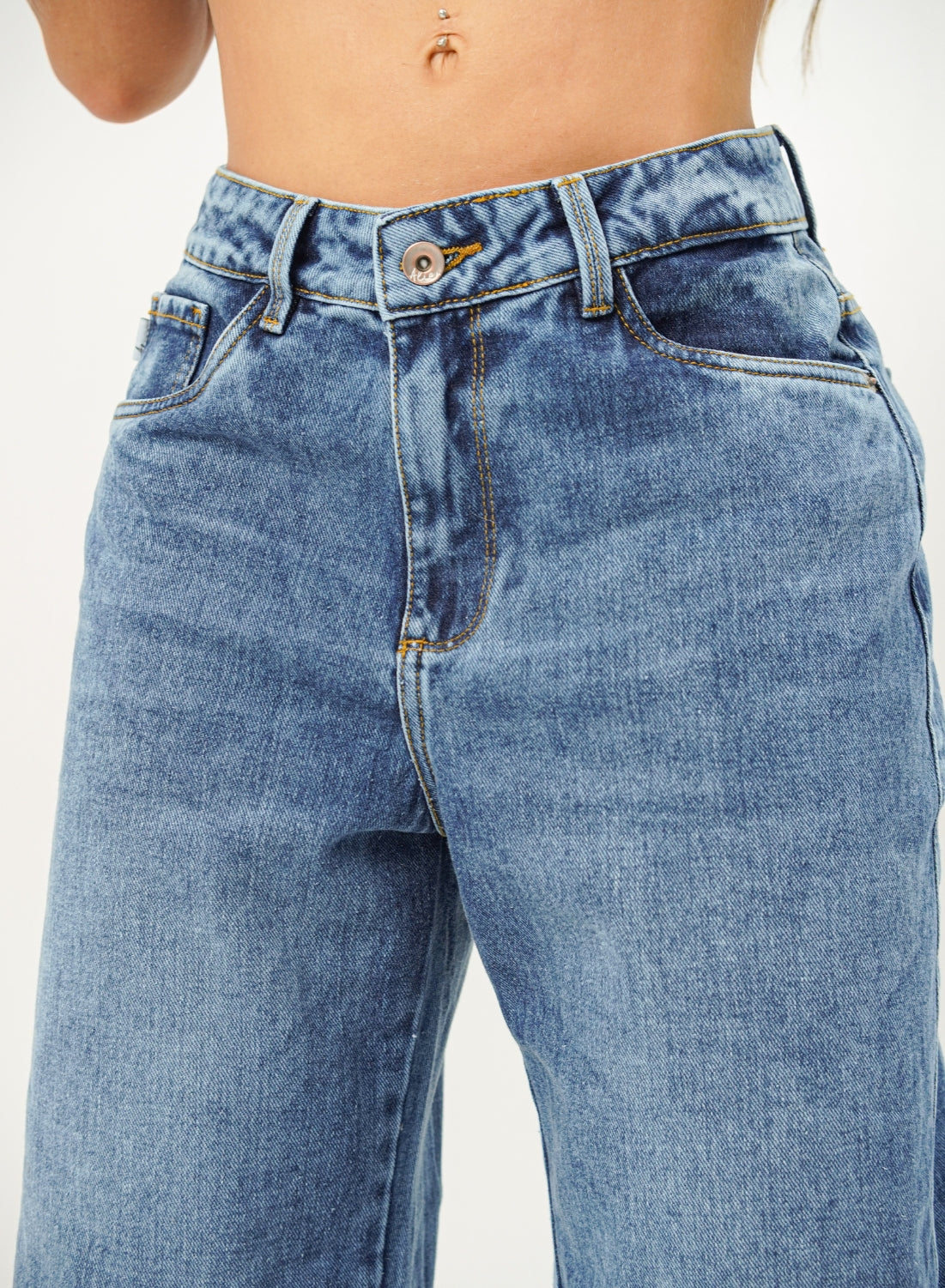 Women's Low Rise Wide Leg  ALIEN Jeans