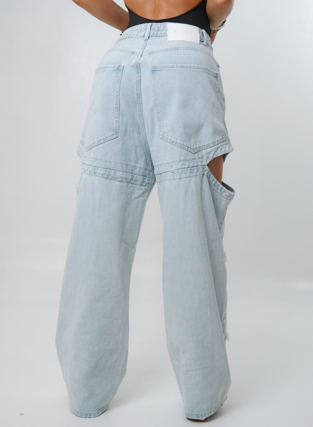 Women's Low Waist Barrel  Alien Jeans