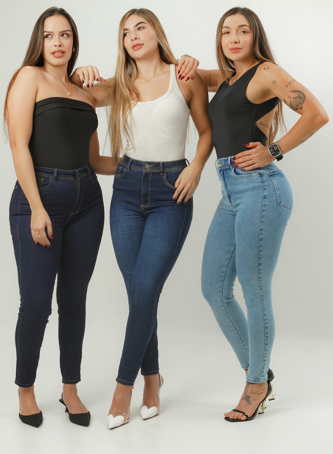ONE SIZE SKINNY BLUE ALIEN JEANS