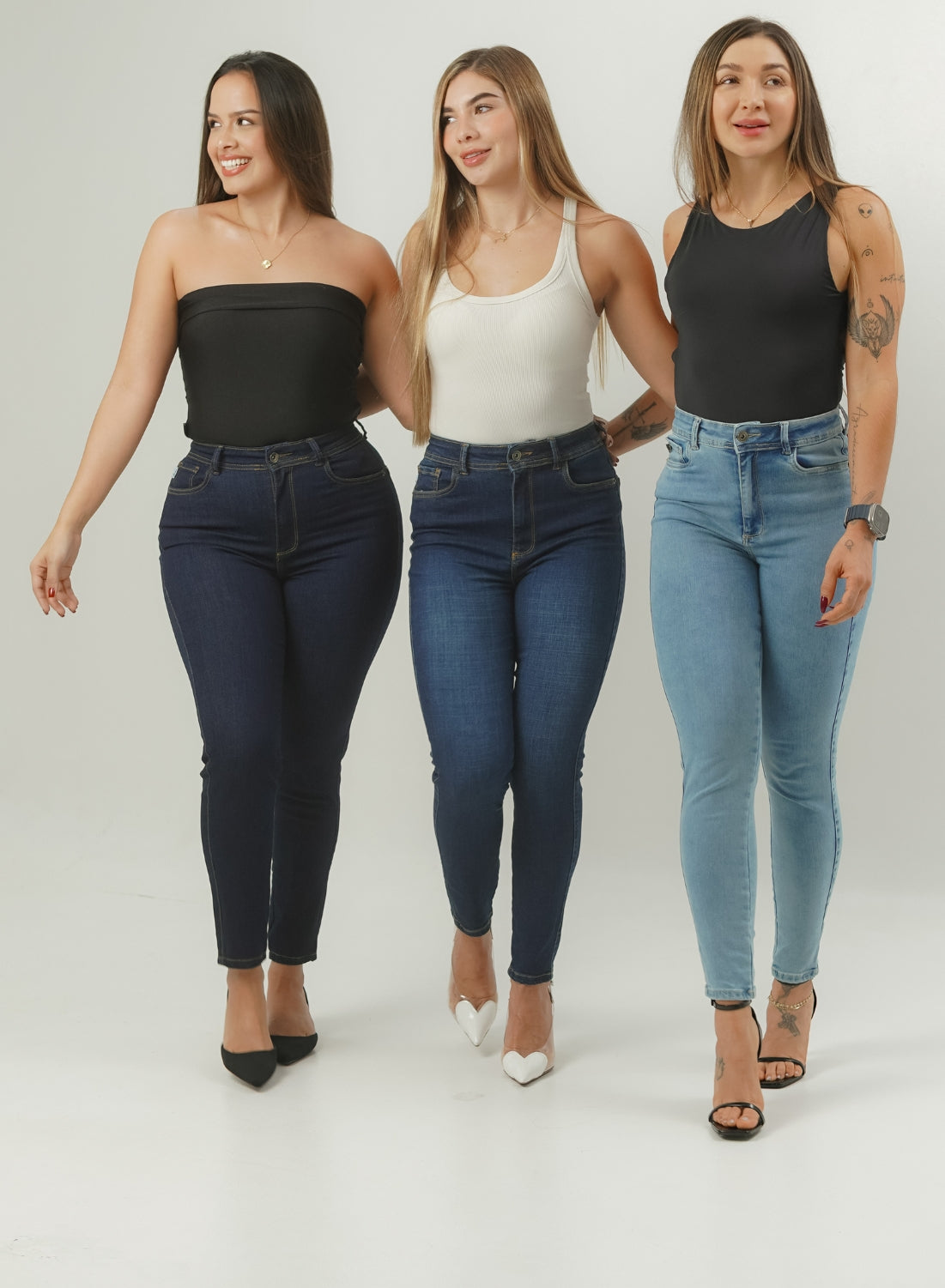 ONE SIZE SKINNY BLUE ALIEN JEANS