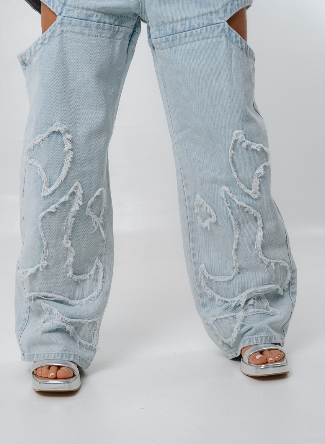 Women's Low Waist Barrel  Alien Jeans