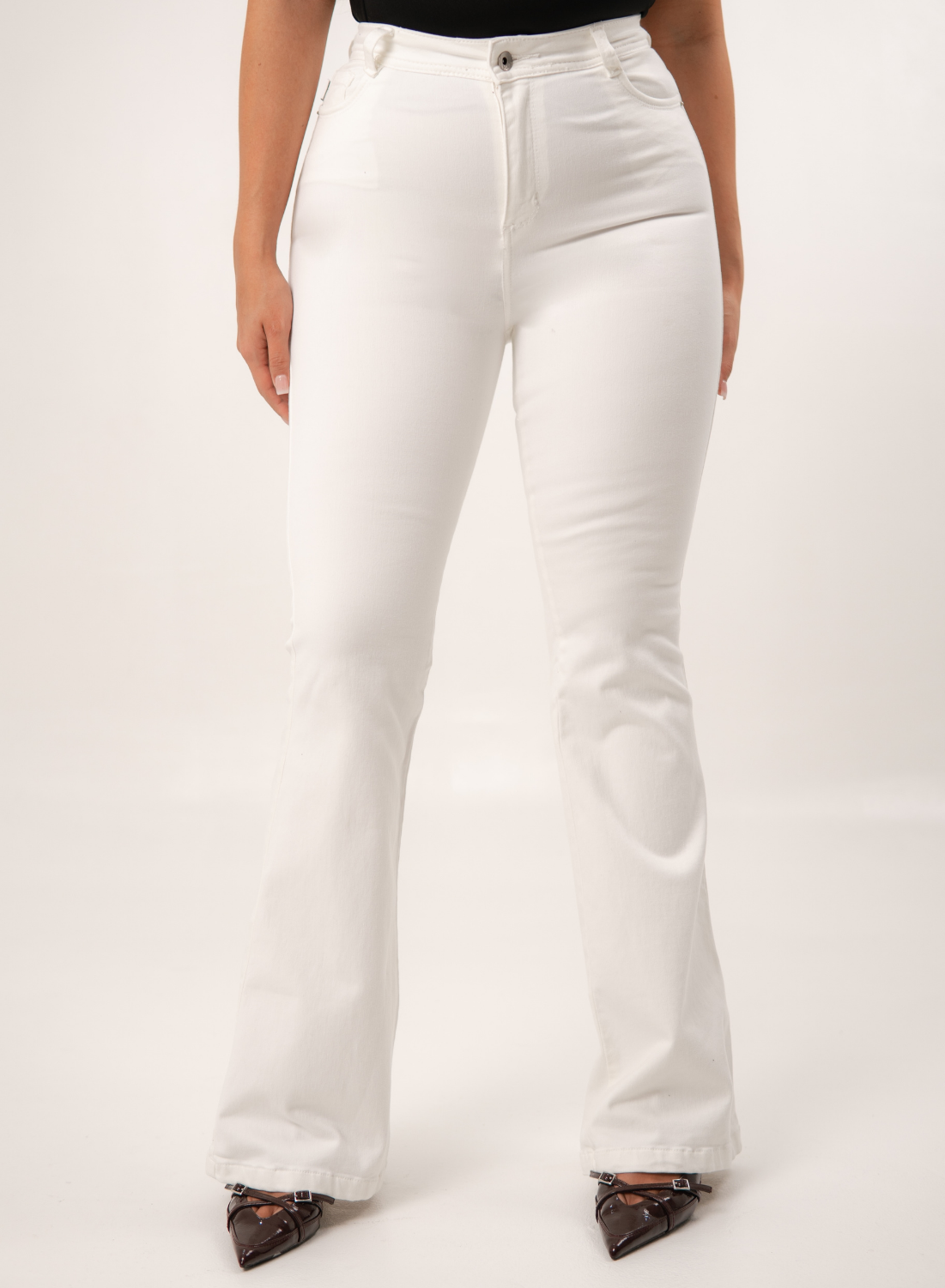 WHITE Women's High Rise Bootcut ALIEN Jeans