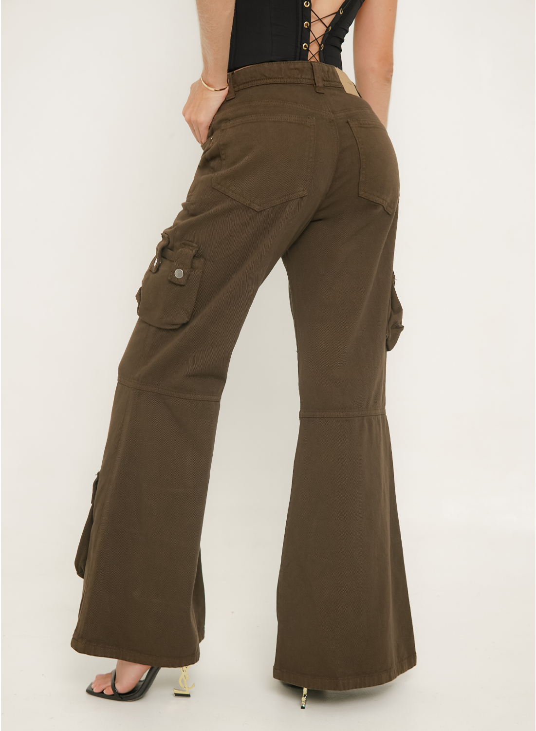 Women's Low Rise Cargo Jeans