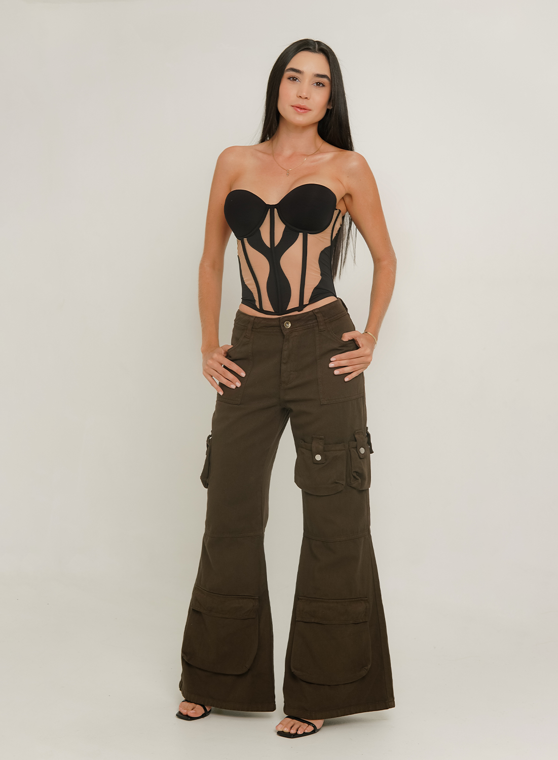 Women's Low Rise Cargo Jeans