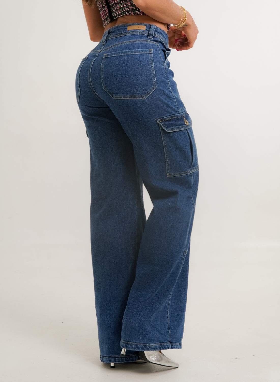 Women's Mid Rise Cargo Jeans old navy