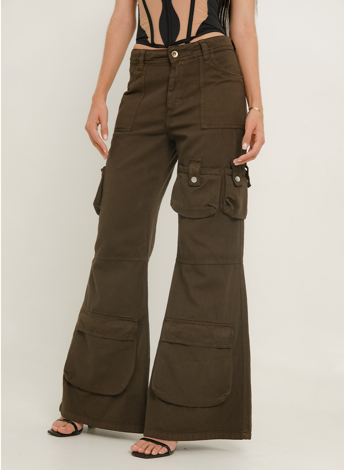 Women's Low Rise Cargo Jeans