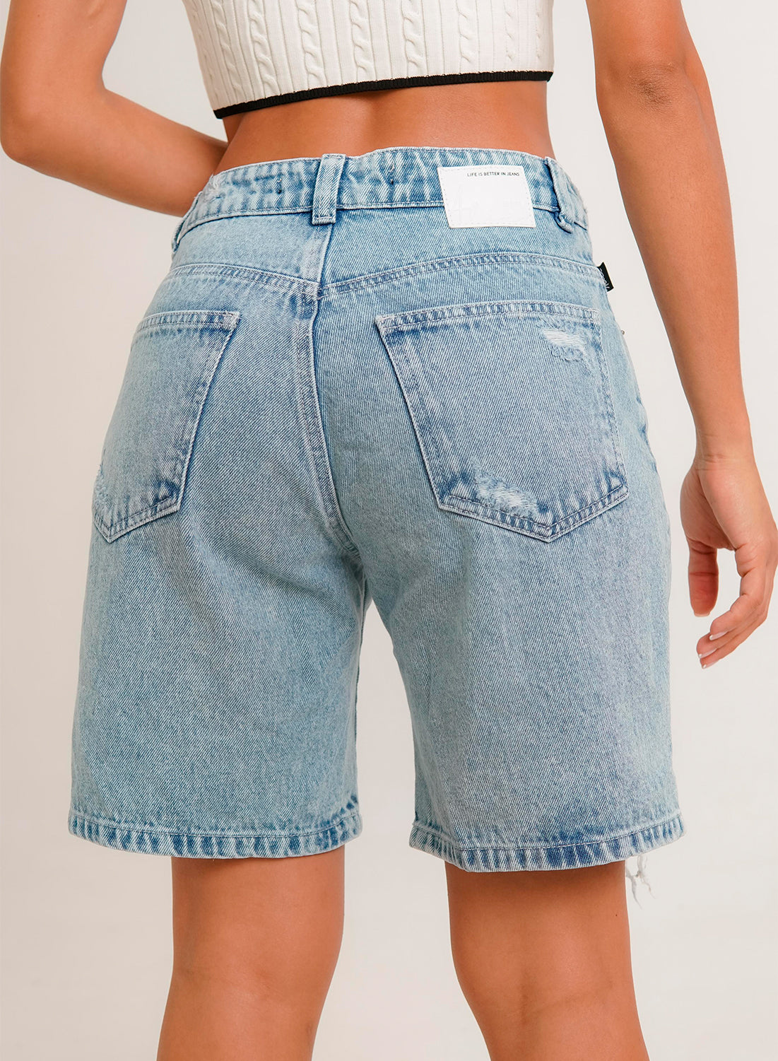 Women's Mid Rise Cargo Jorts