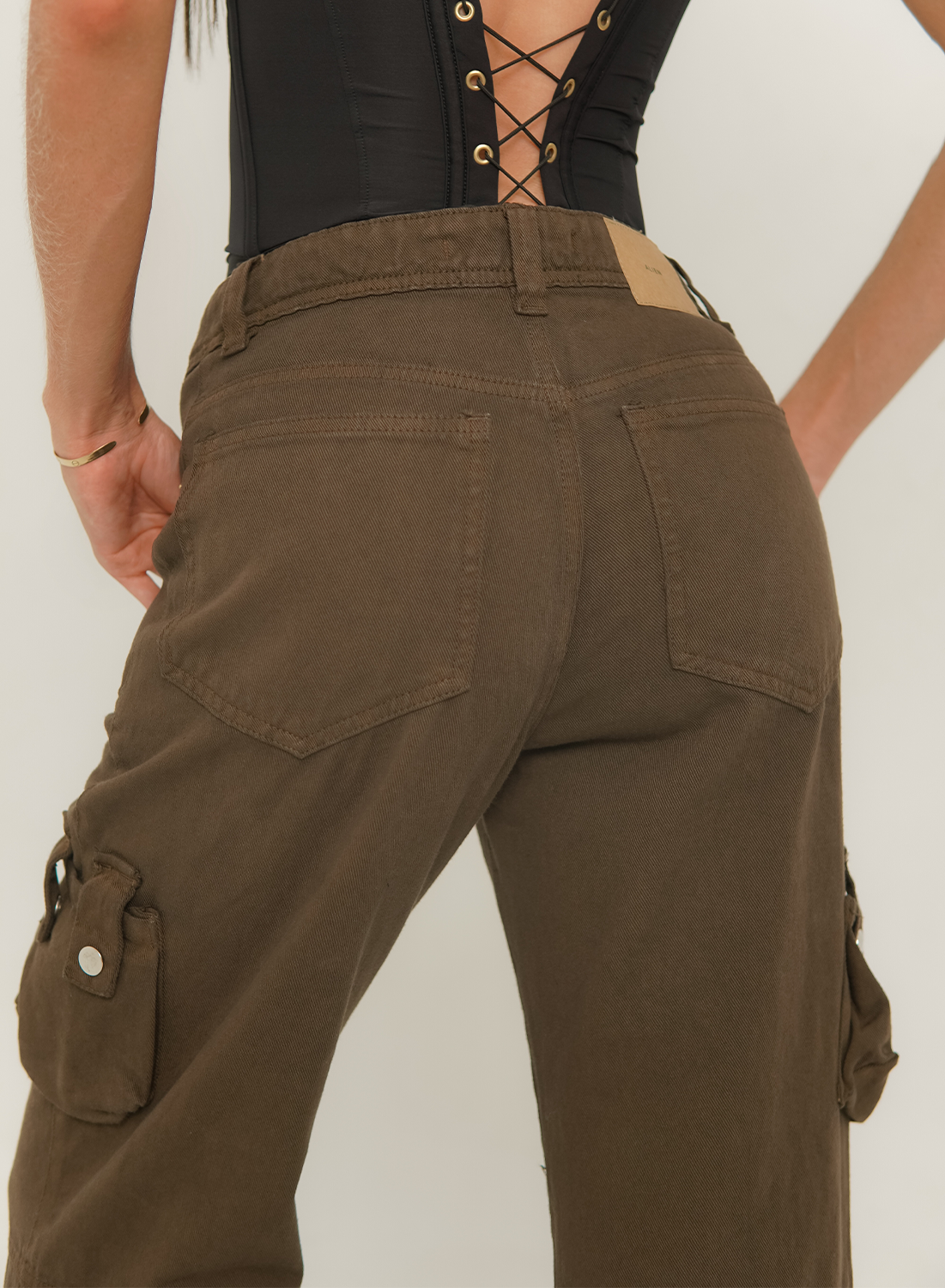 Women's Low Rise Cargo Jeans