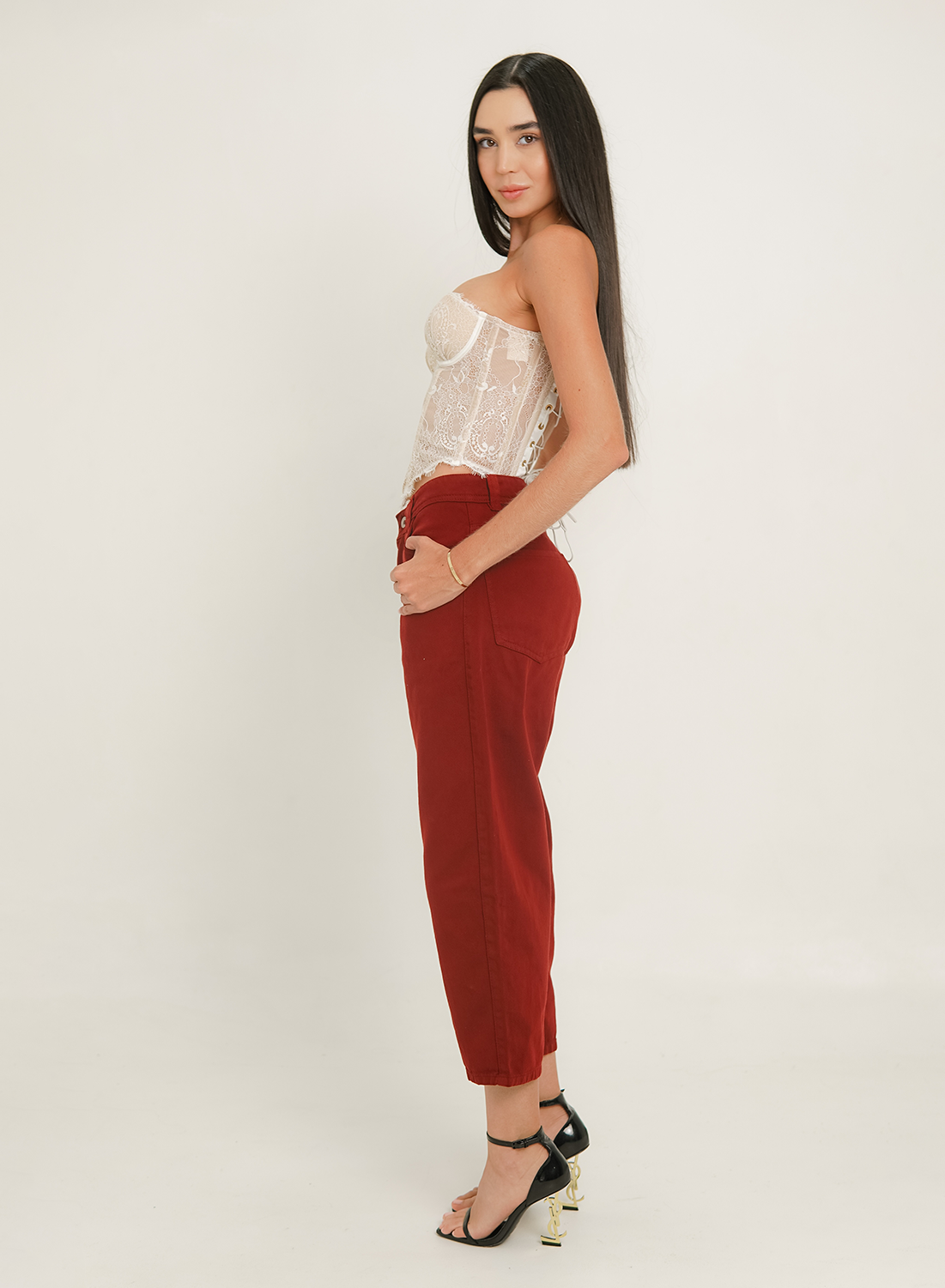 Women's Extra Long Mid Rise Relaxed Jorts