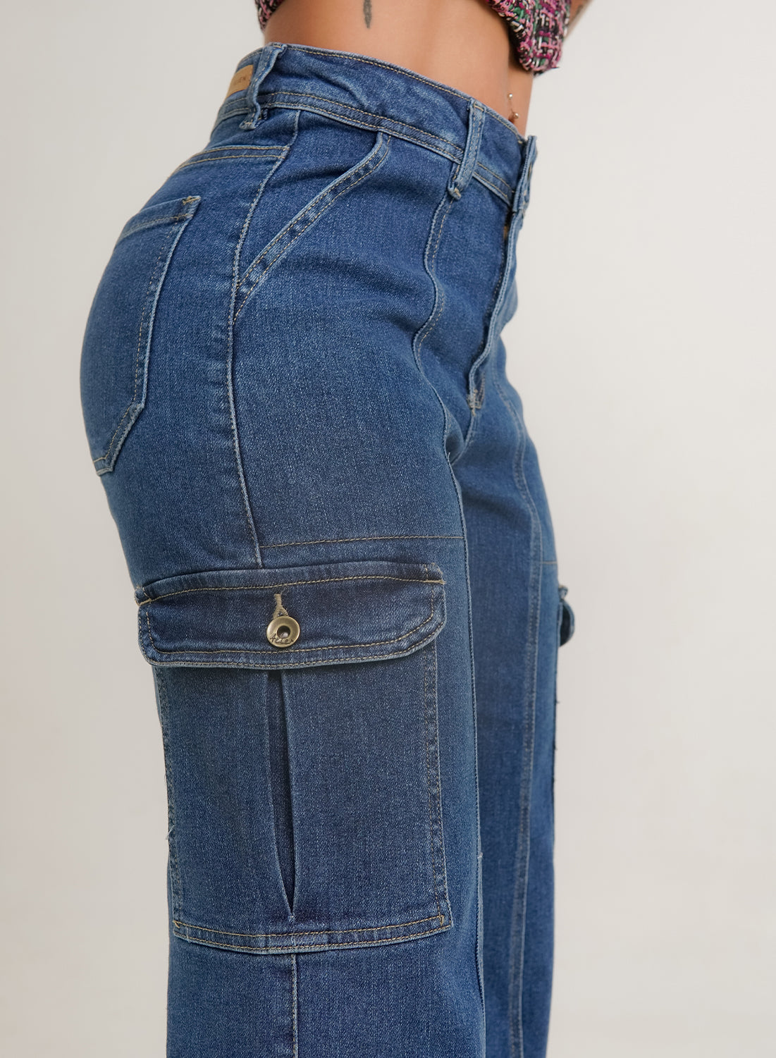 Women's Mid Rise Cargo Jeans old navy