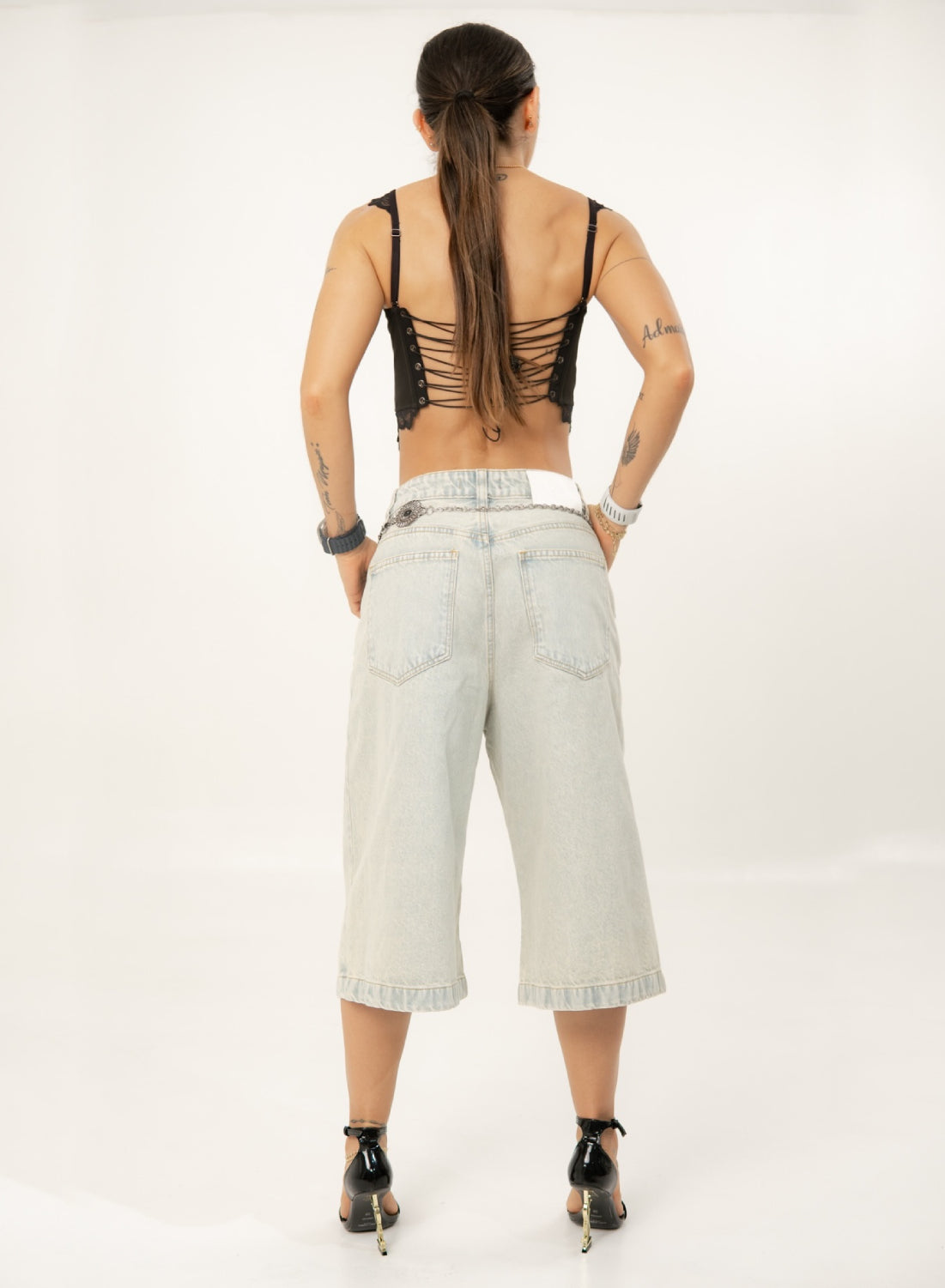 Women's Extra Long Low Rise Relaxed Jorts