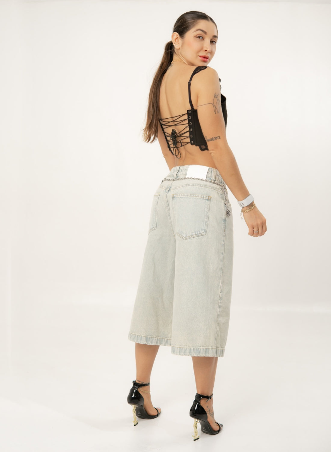 Women's Extra Long Low Rise Relaxed Jorts