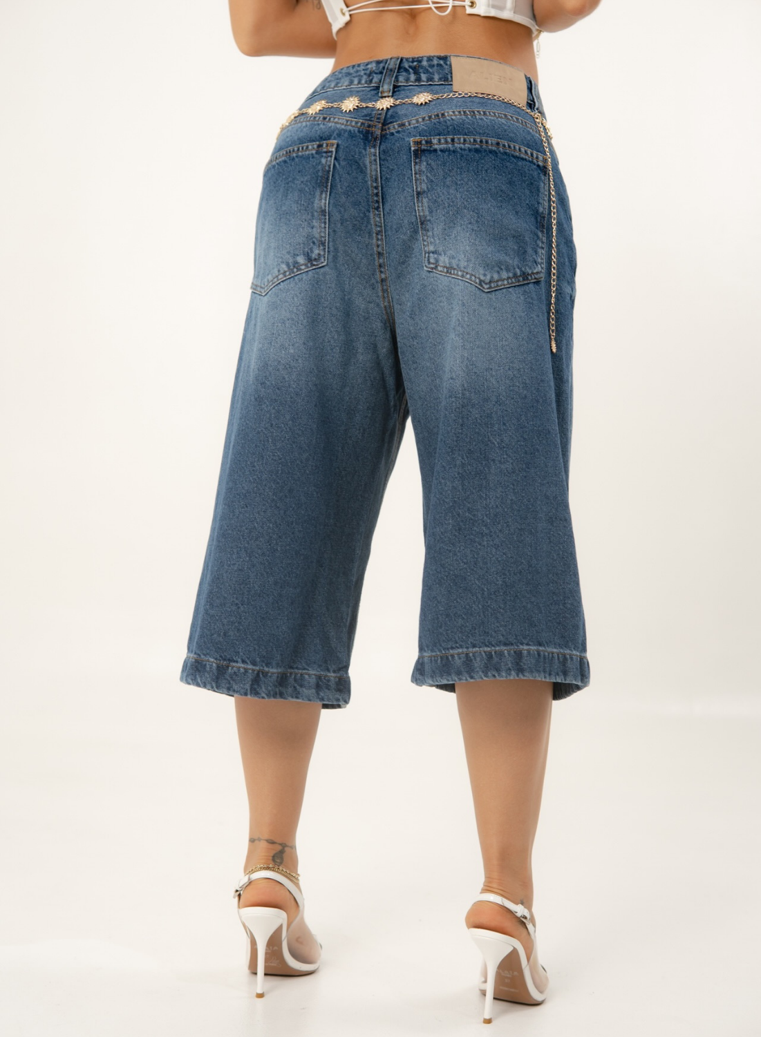 Alaia - Women's Extra Long Low Rise Relaxed Jorts