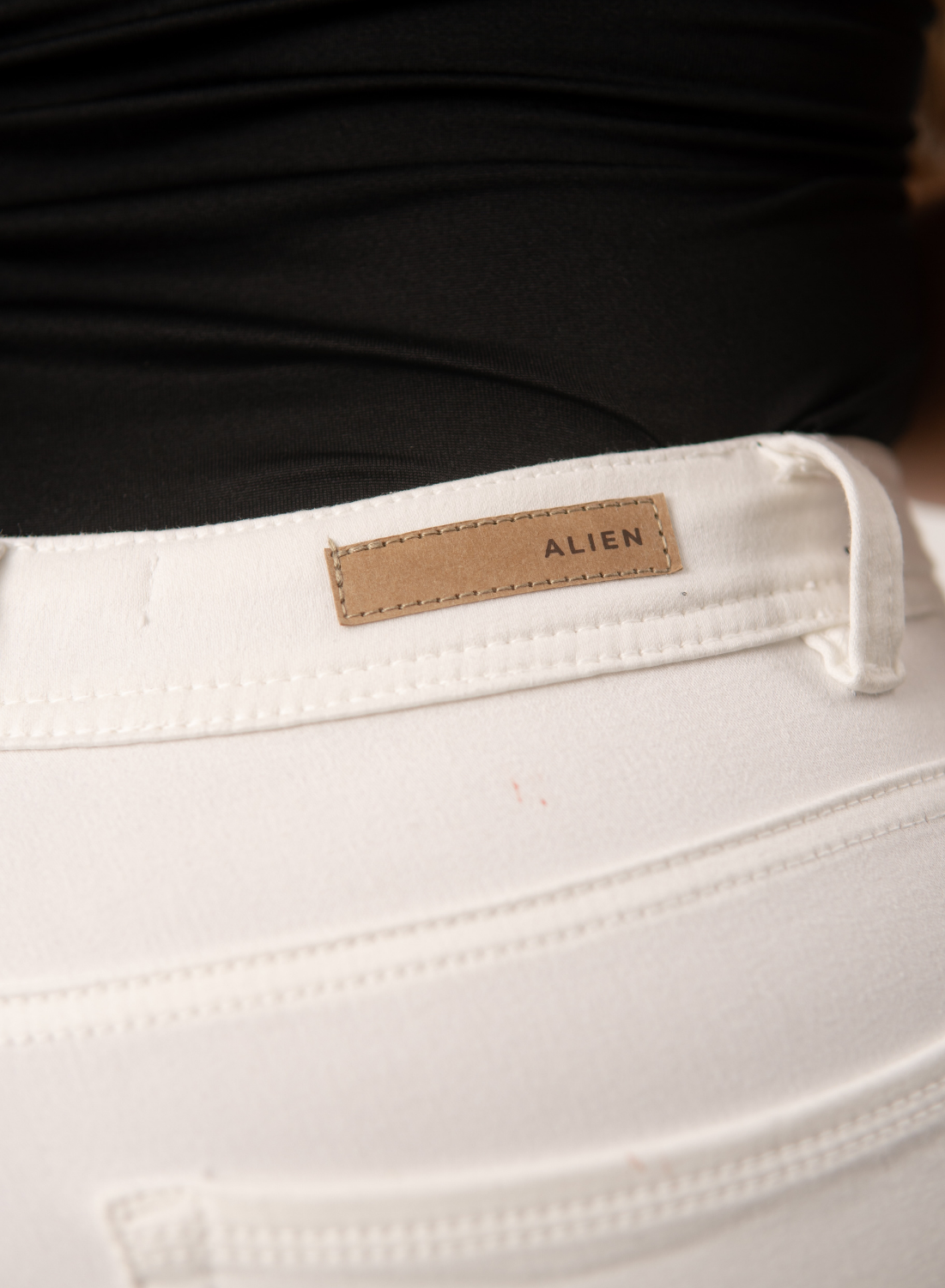 WHITE Women's High Rise Bootcut ALIEN Jeans