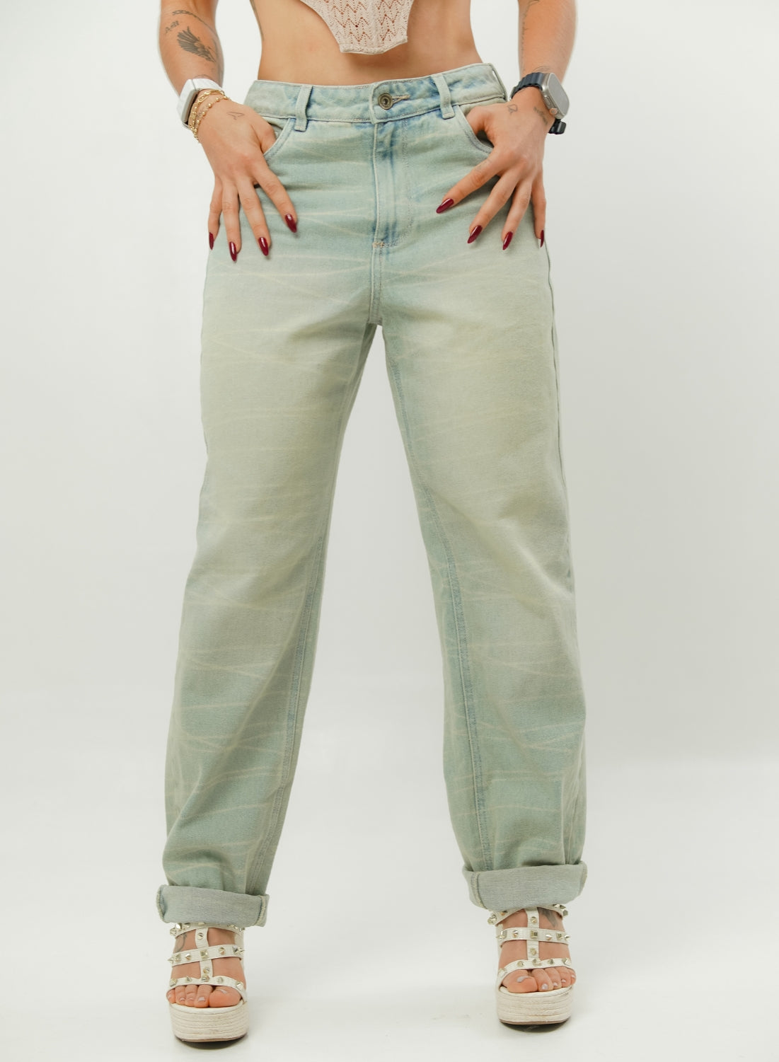 Women's Low Rise Boyfriend Alien Jeans