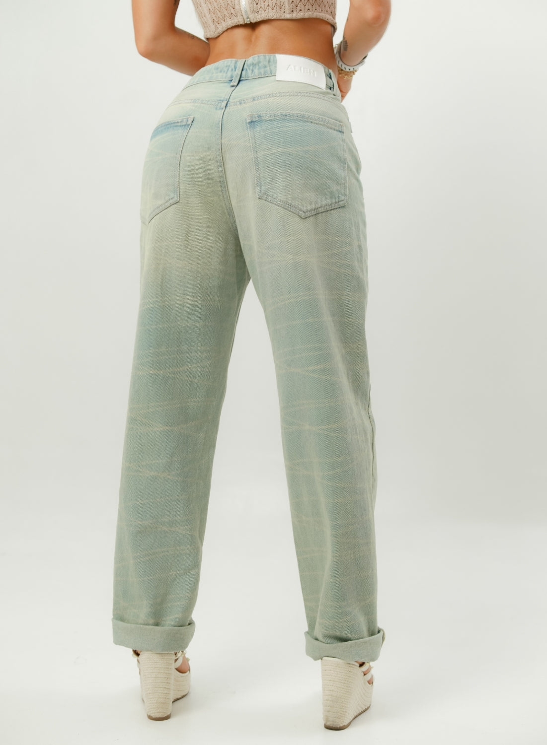 Women's Low Rise Boyfriend Alien Jeans