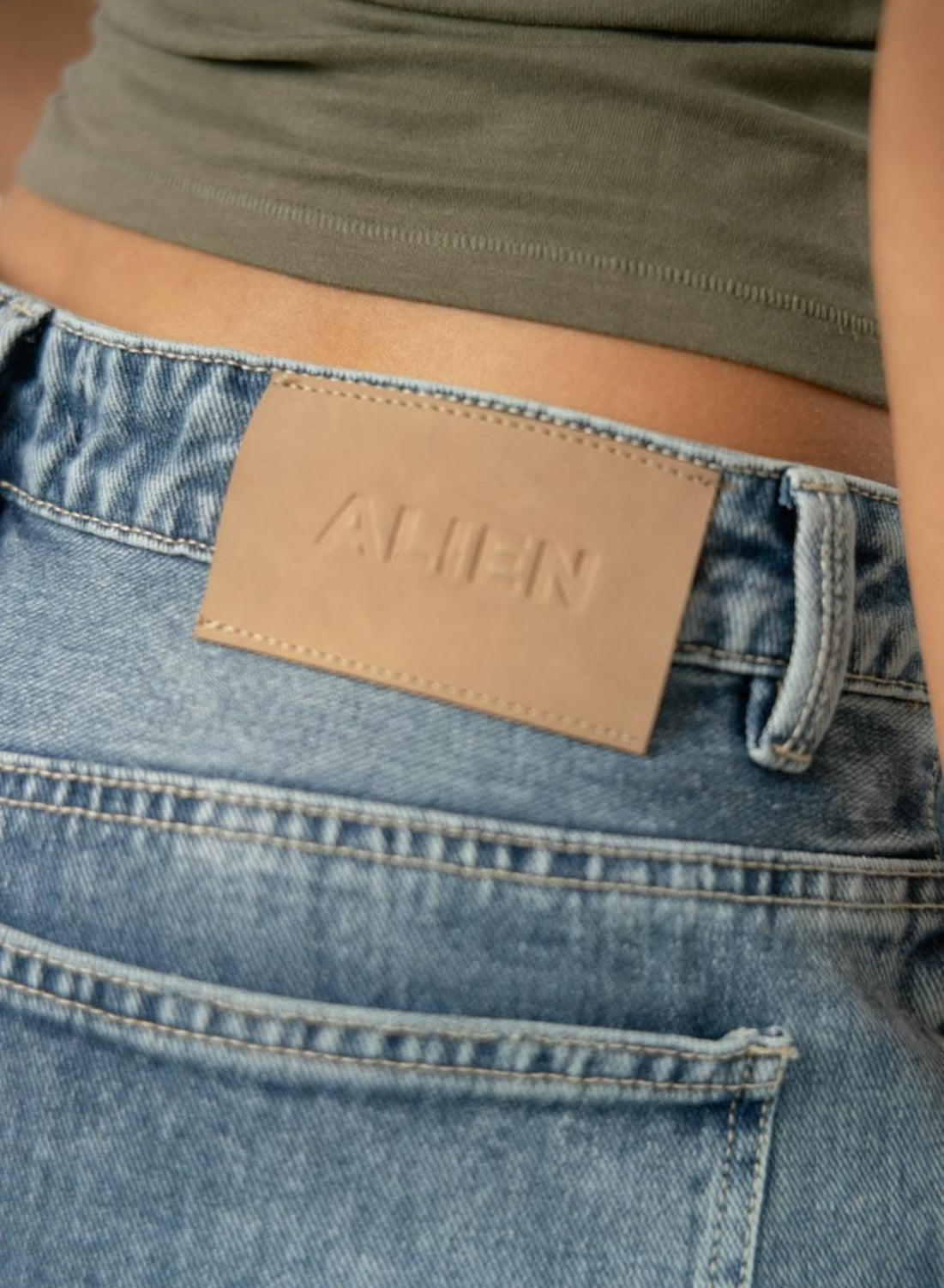 Women's Low Rise Boyfriend Jeans ALIEN JEANS