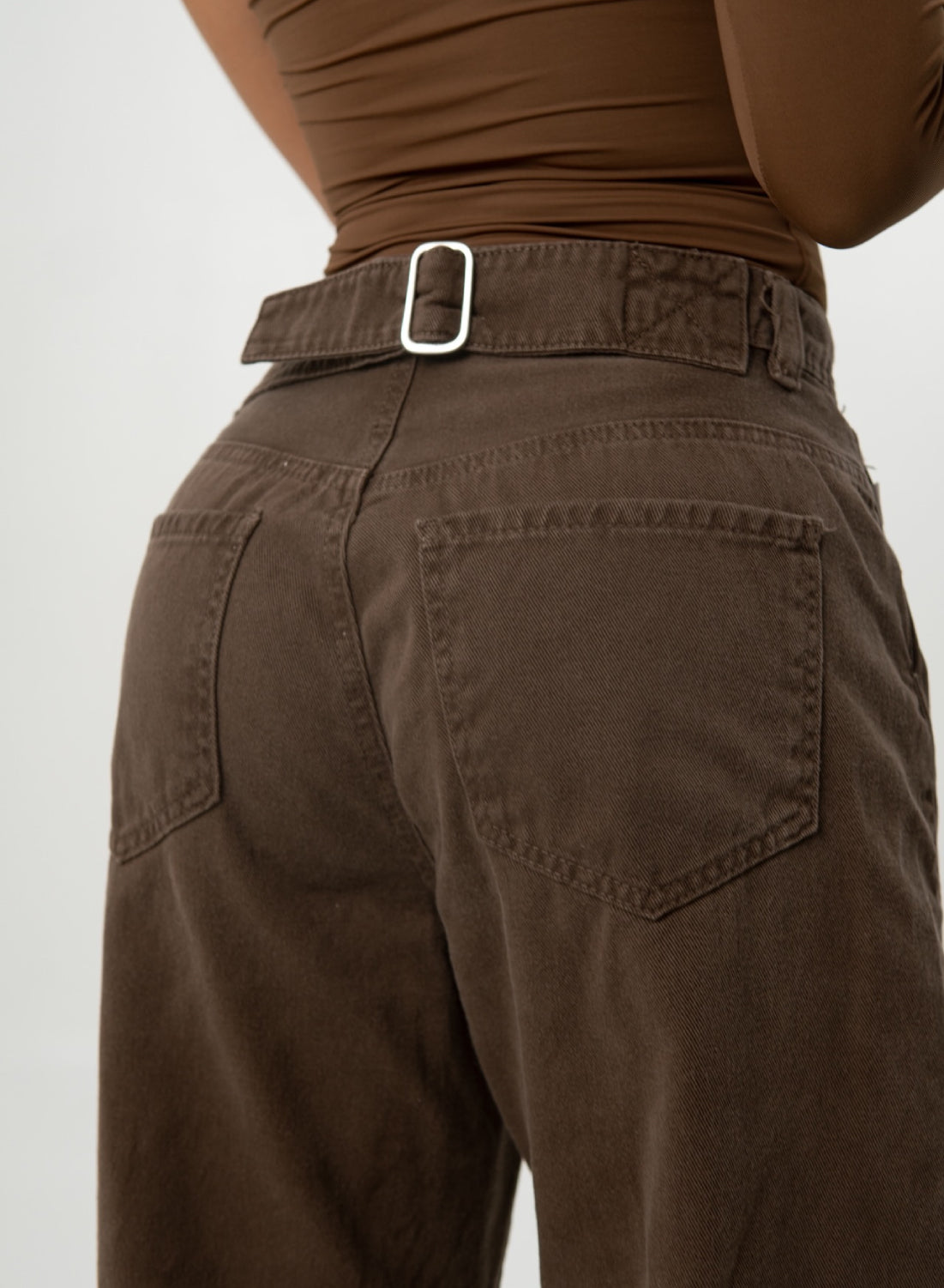 Women's Low Rise Flare Alien  Jeans Brown