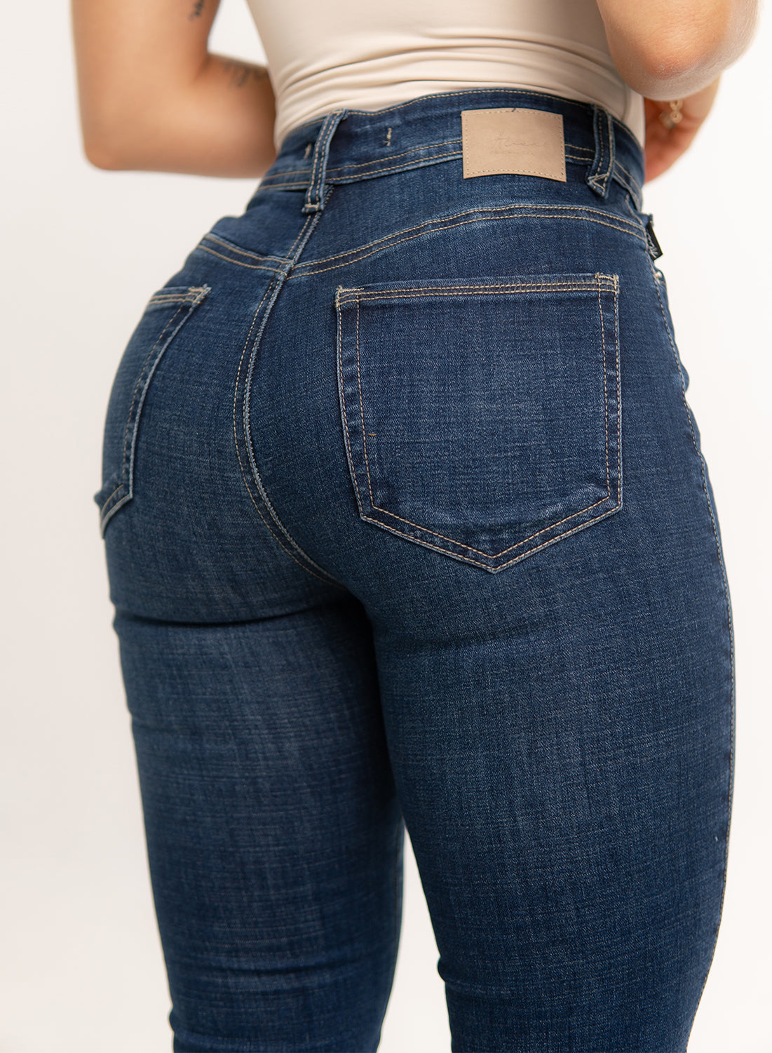 blue skinny jeans