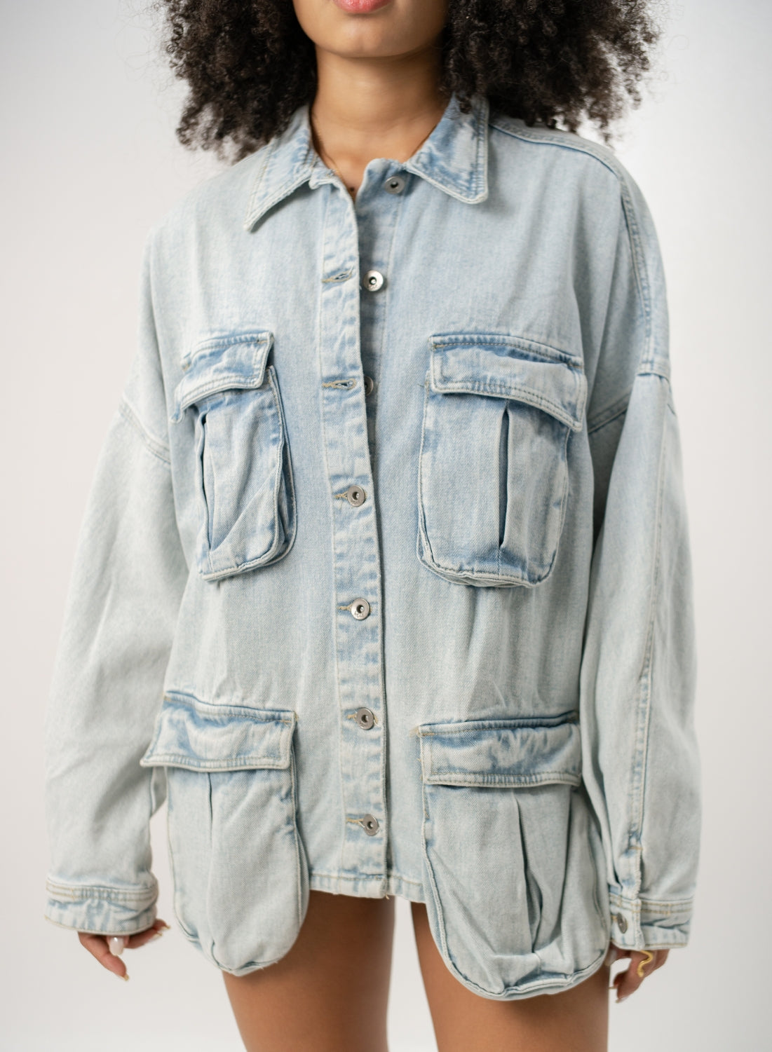 Carl - Women's Oversized Denim Jacket
