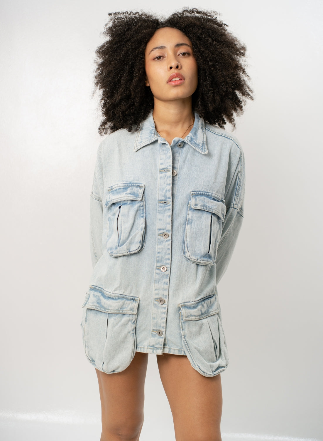Carl - Women's Oversized Denim Jacket