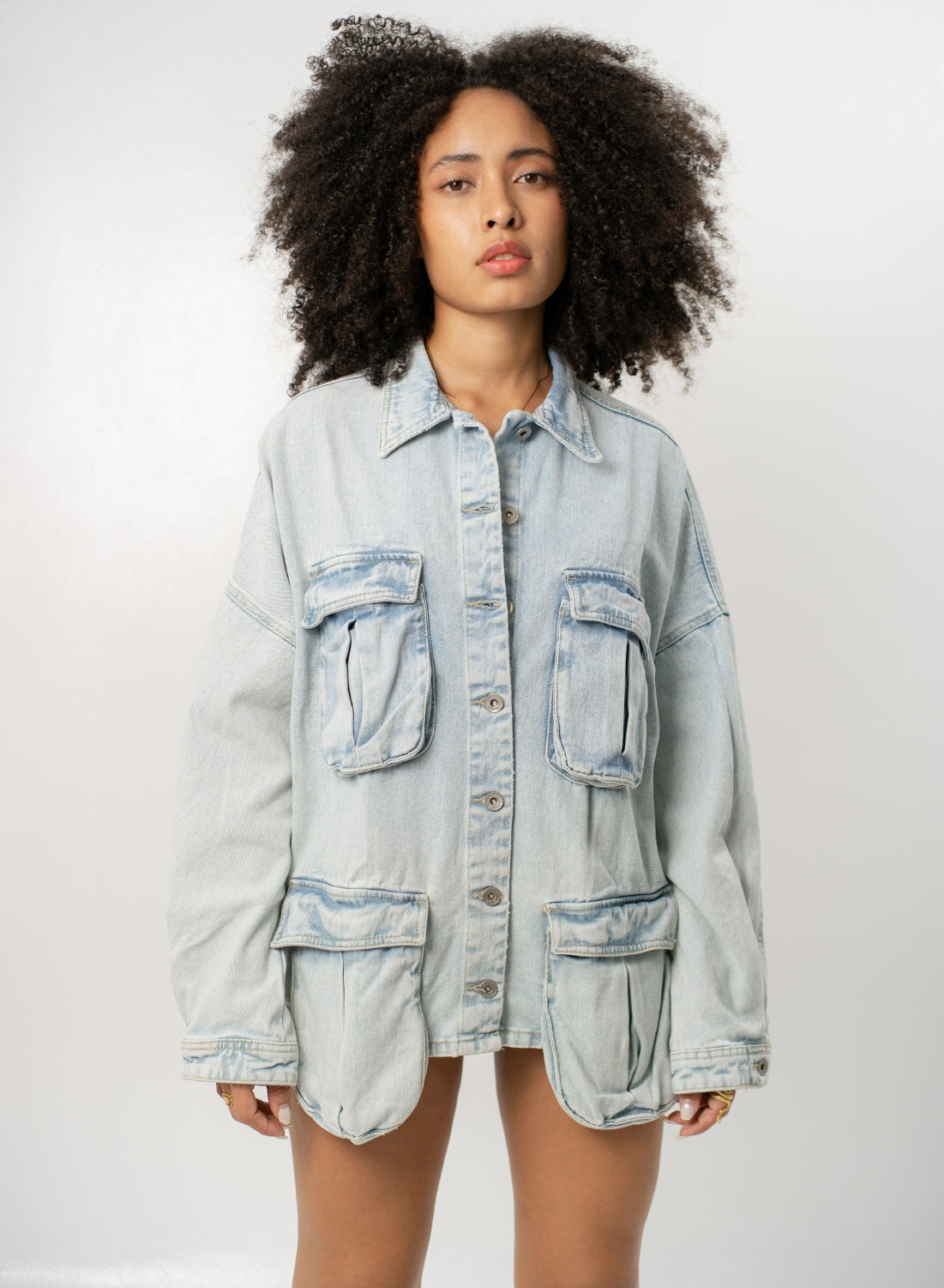 Carl - Women's Oversized Denim Jacket