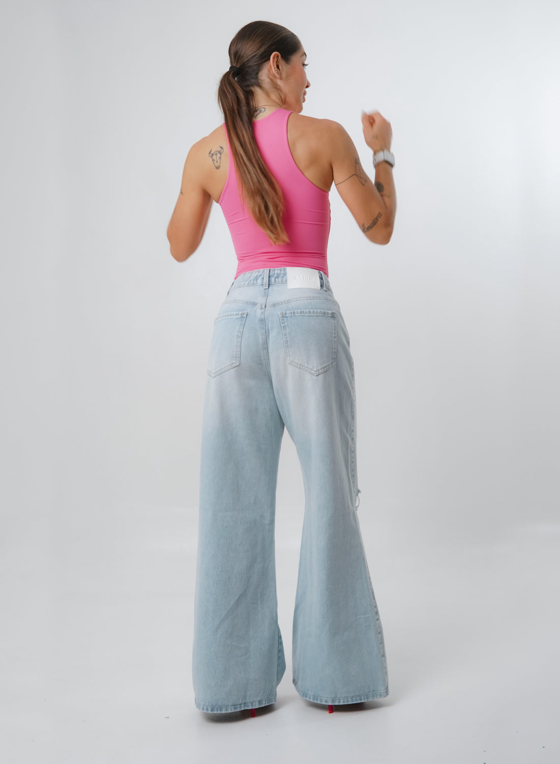 Women's Low Rise Wide Leg Alien Jeans