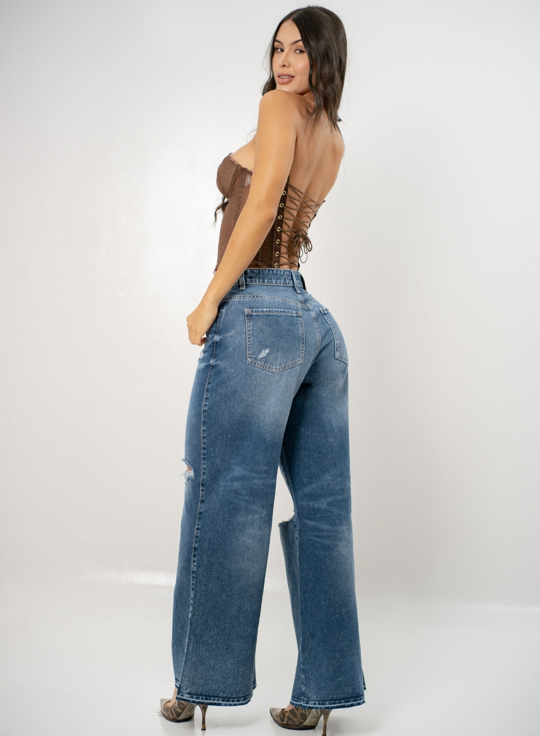 Women's Low Rise Wide Leg Alien Jeans