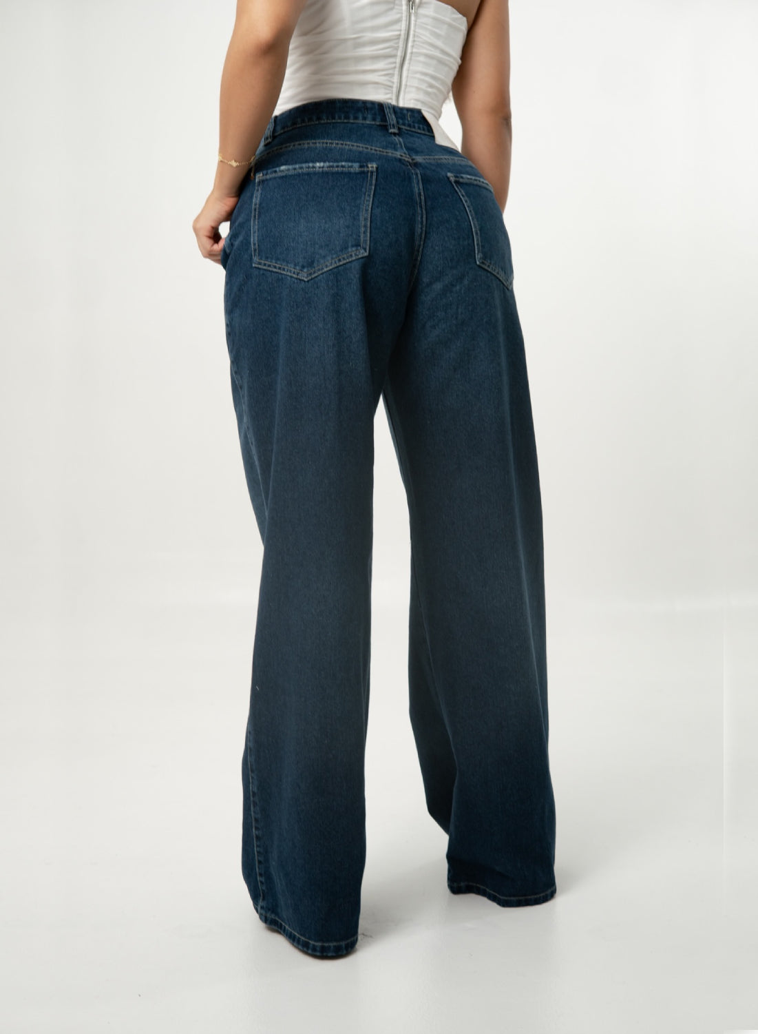 Women's Low Rise Wide Leg Jeans