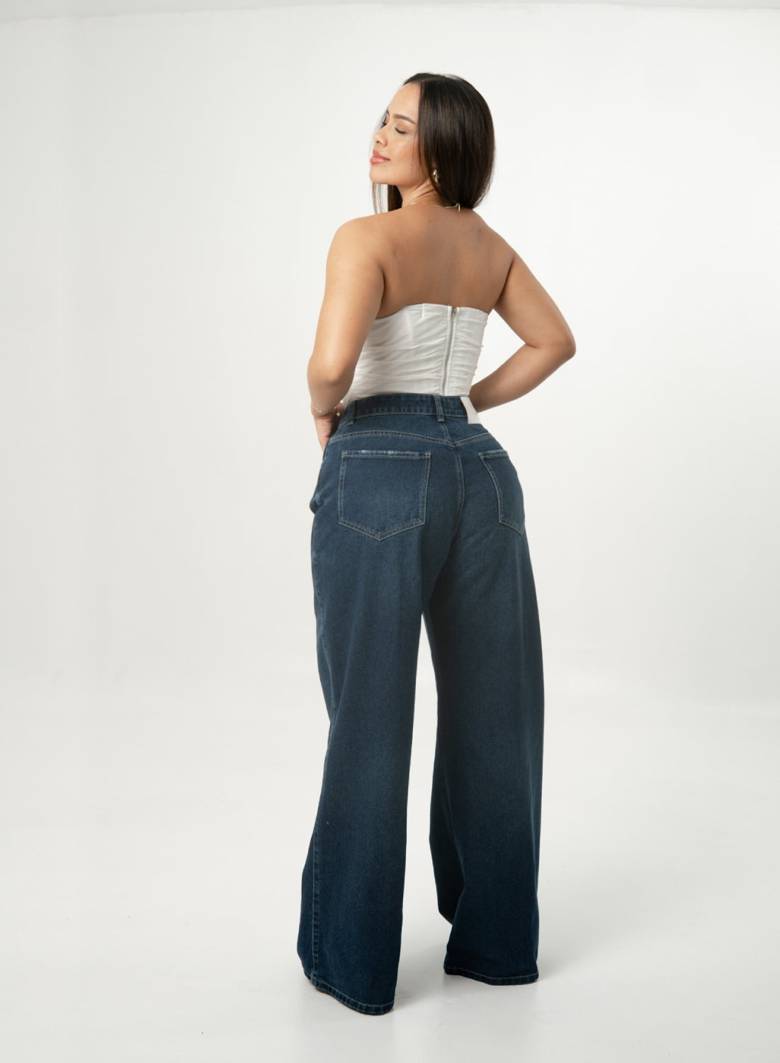 Women's Low Rise Wide Leg Jeans