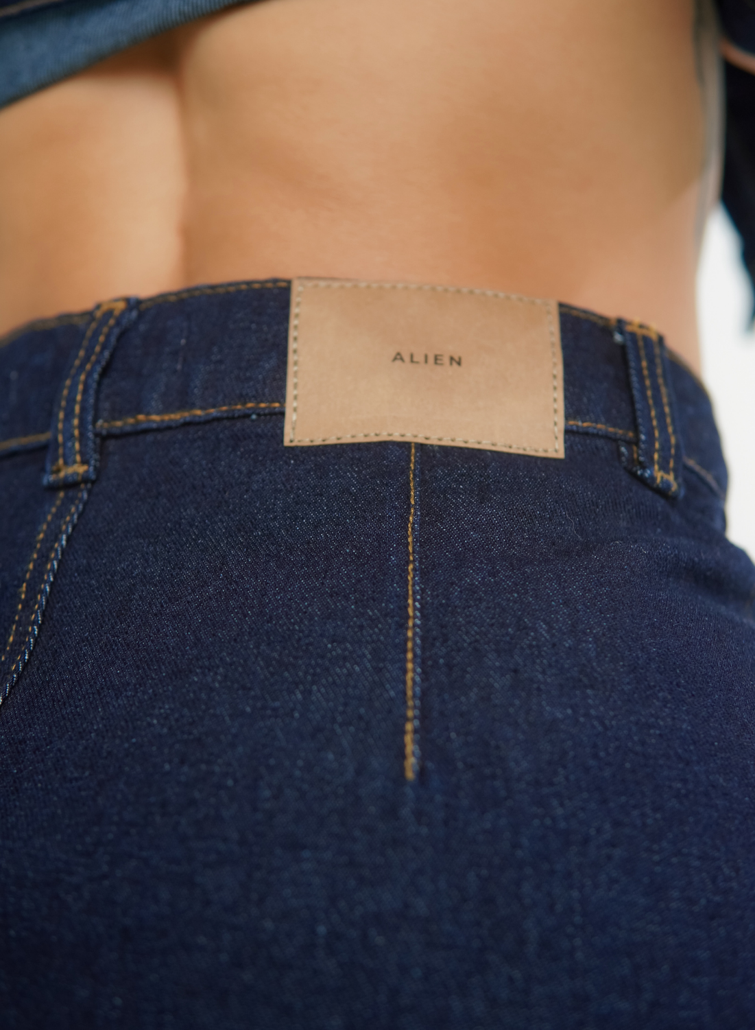 Women's Dark Blue Denim Mini Skirt
