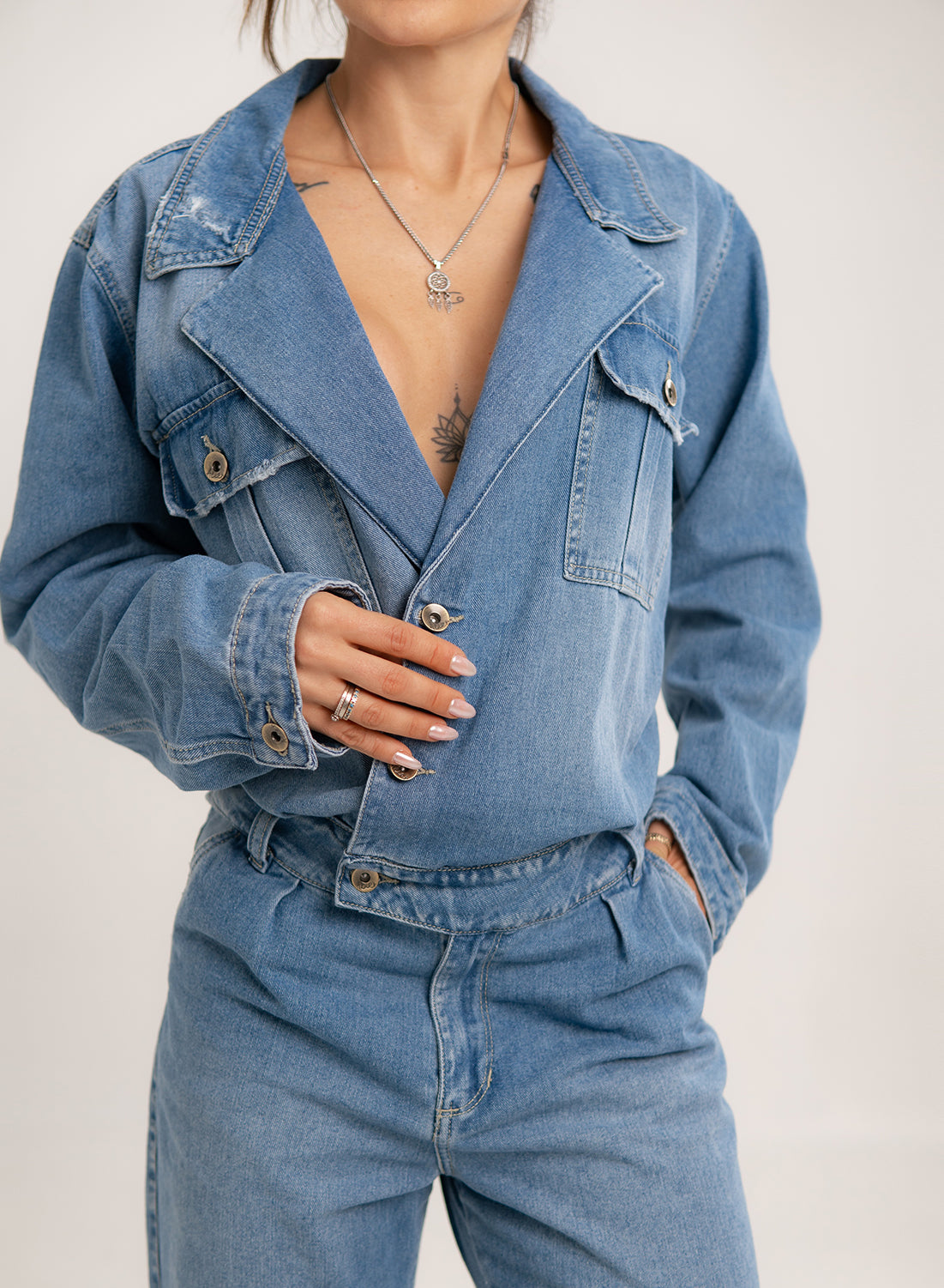 DENIM JUMPSUIT