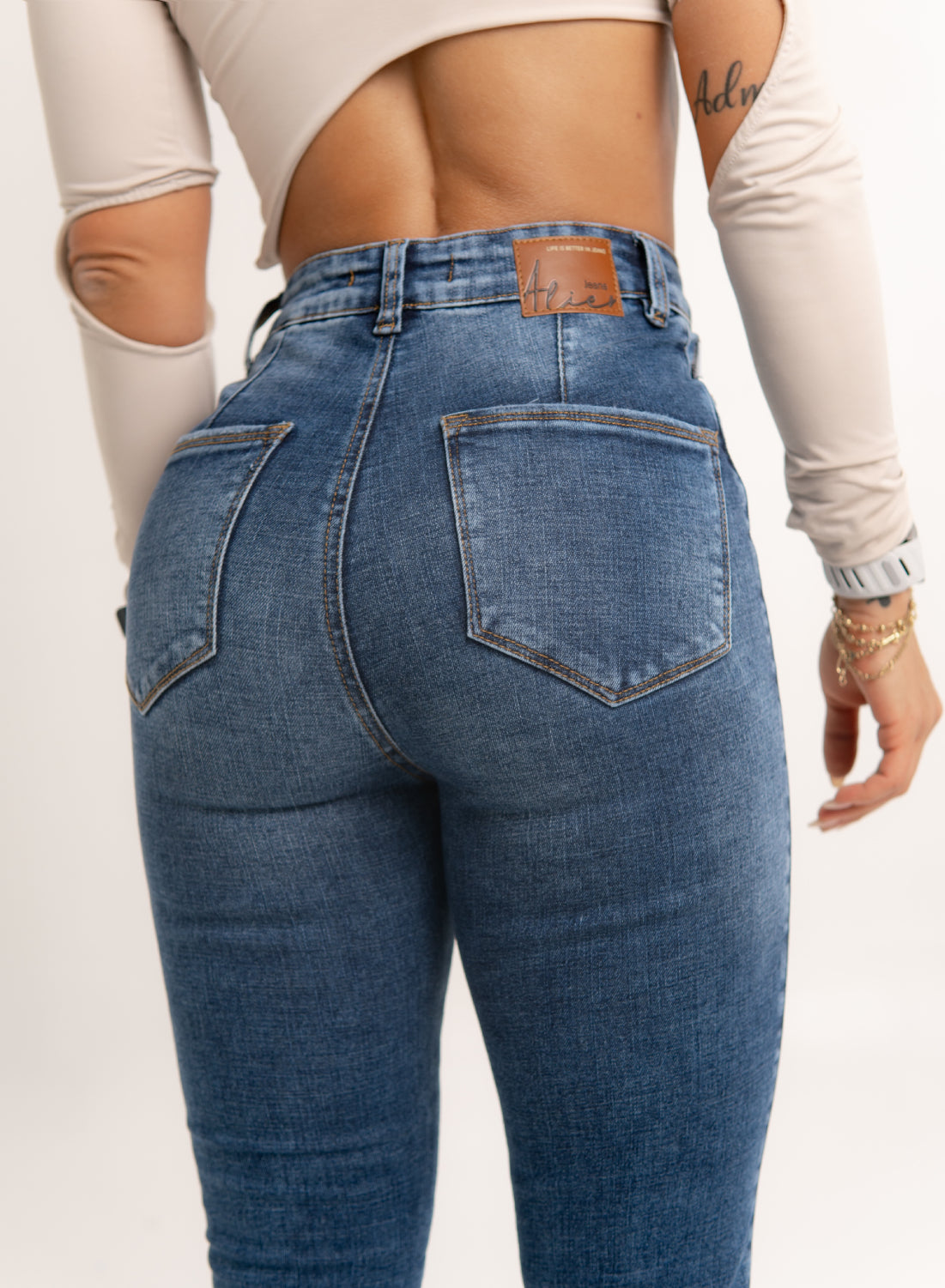 Women's High-Rise Push-Up Skinny Jeans