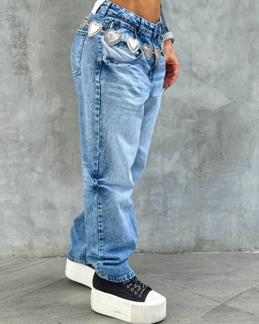 Low Rise Straight Jeans ladies ALIEN JEANS