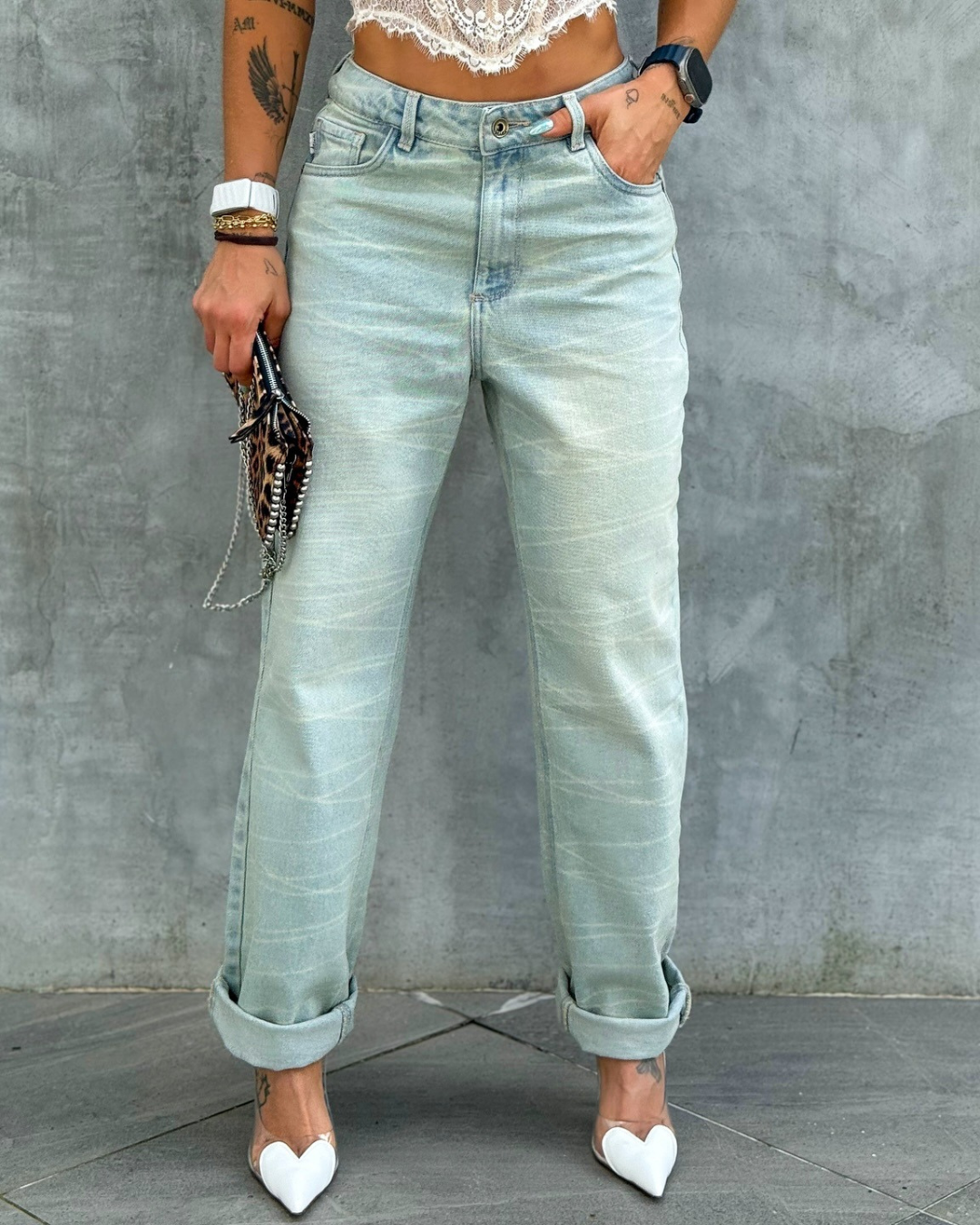 ALIEN BOYFRIEND JEANS LIGHT BLUE