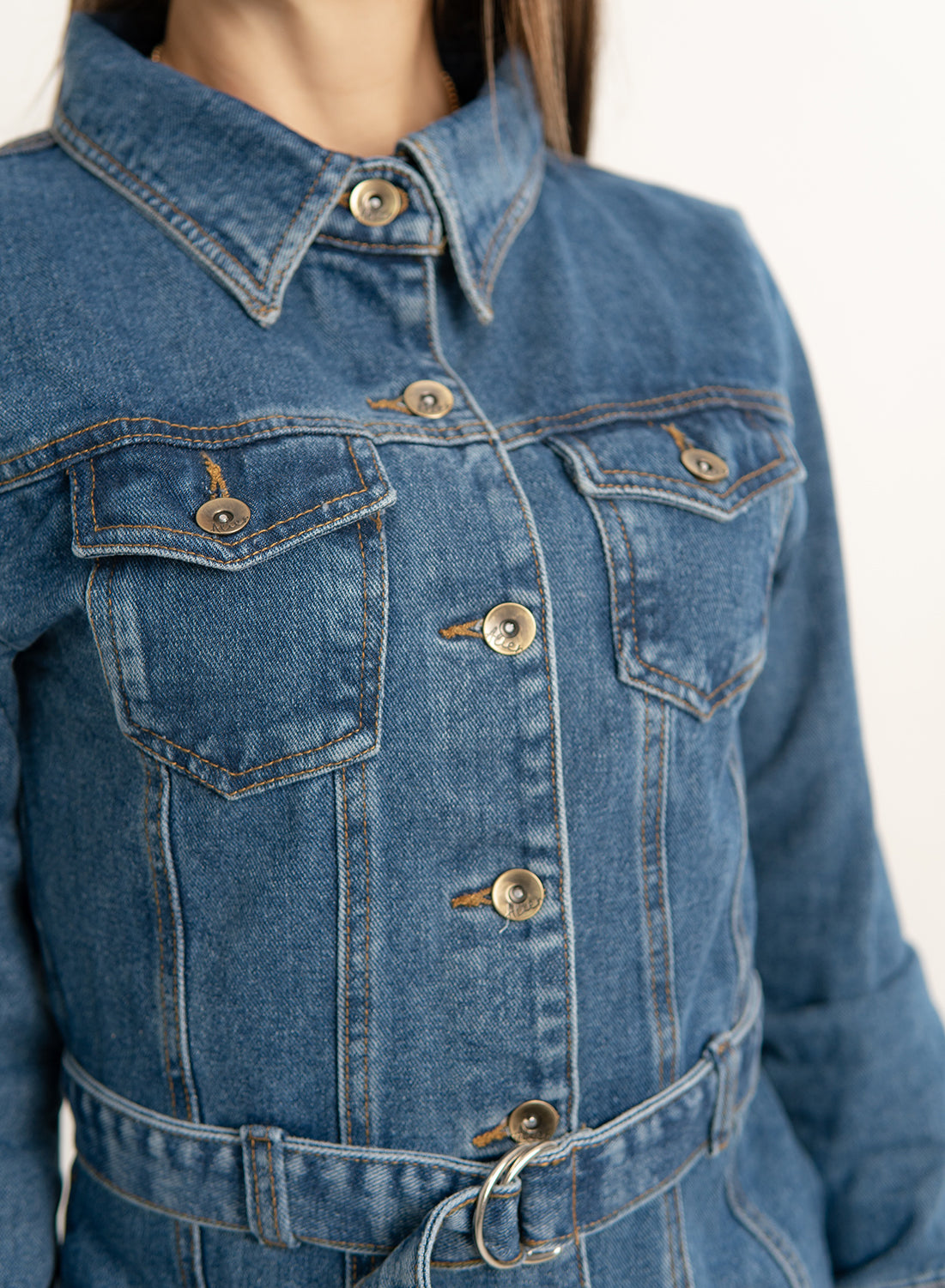 Denim Long Sleeve Dress