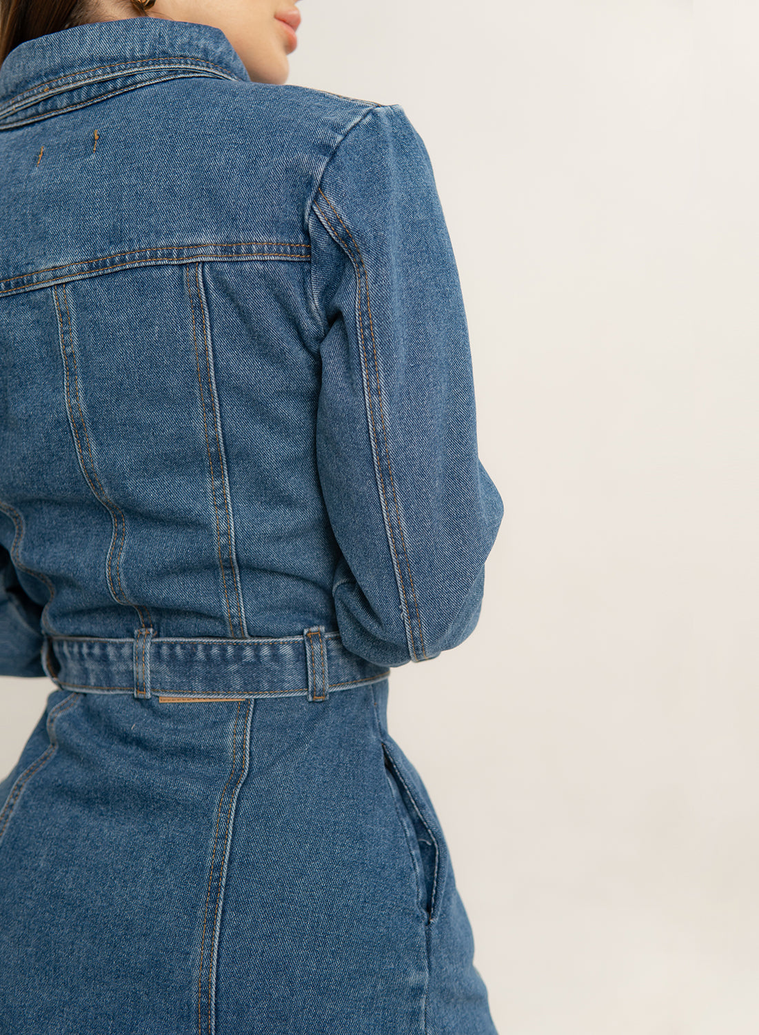 Denim Long Sleeve Dress