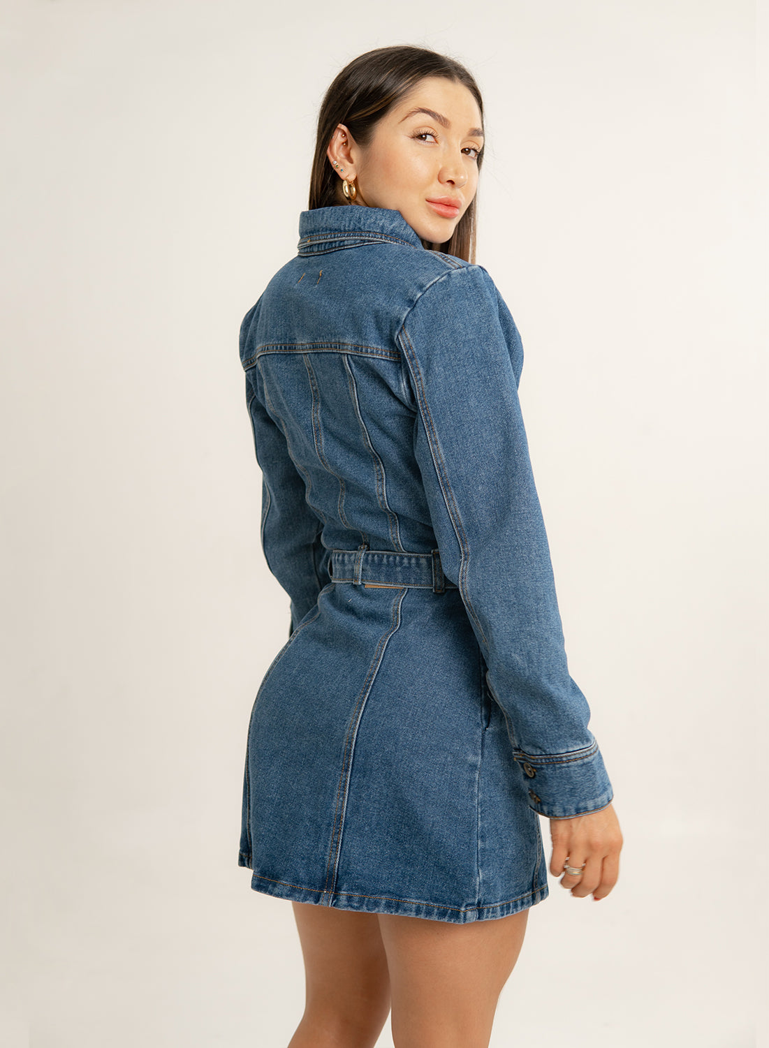 Denim Long Sleeve Dress