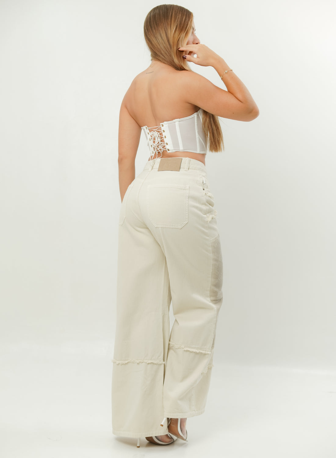 Women's Low Rise Wide Leg Jean