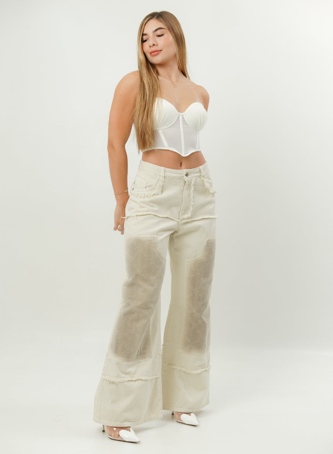 Women's Low Rise Wide Leg Jean