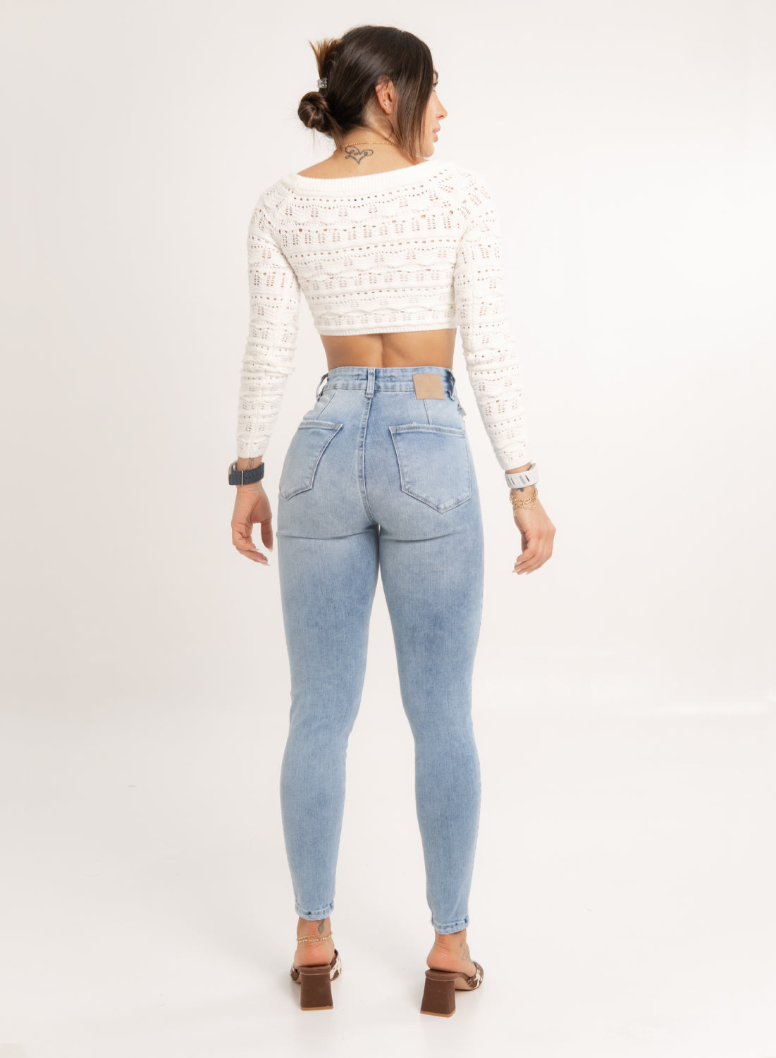 Women's Baby blue High Rise Skinny Jeans