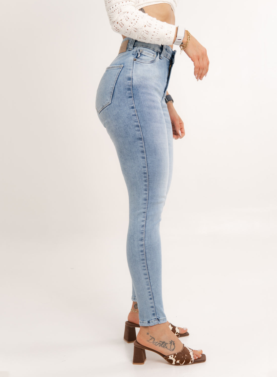 Women's Baby blue High Rise Skinny Jeans