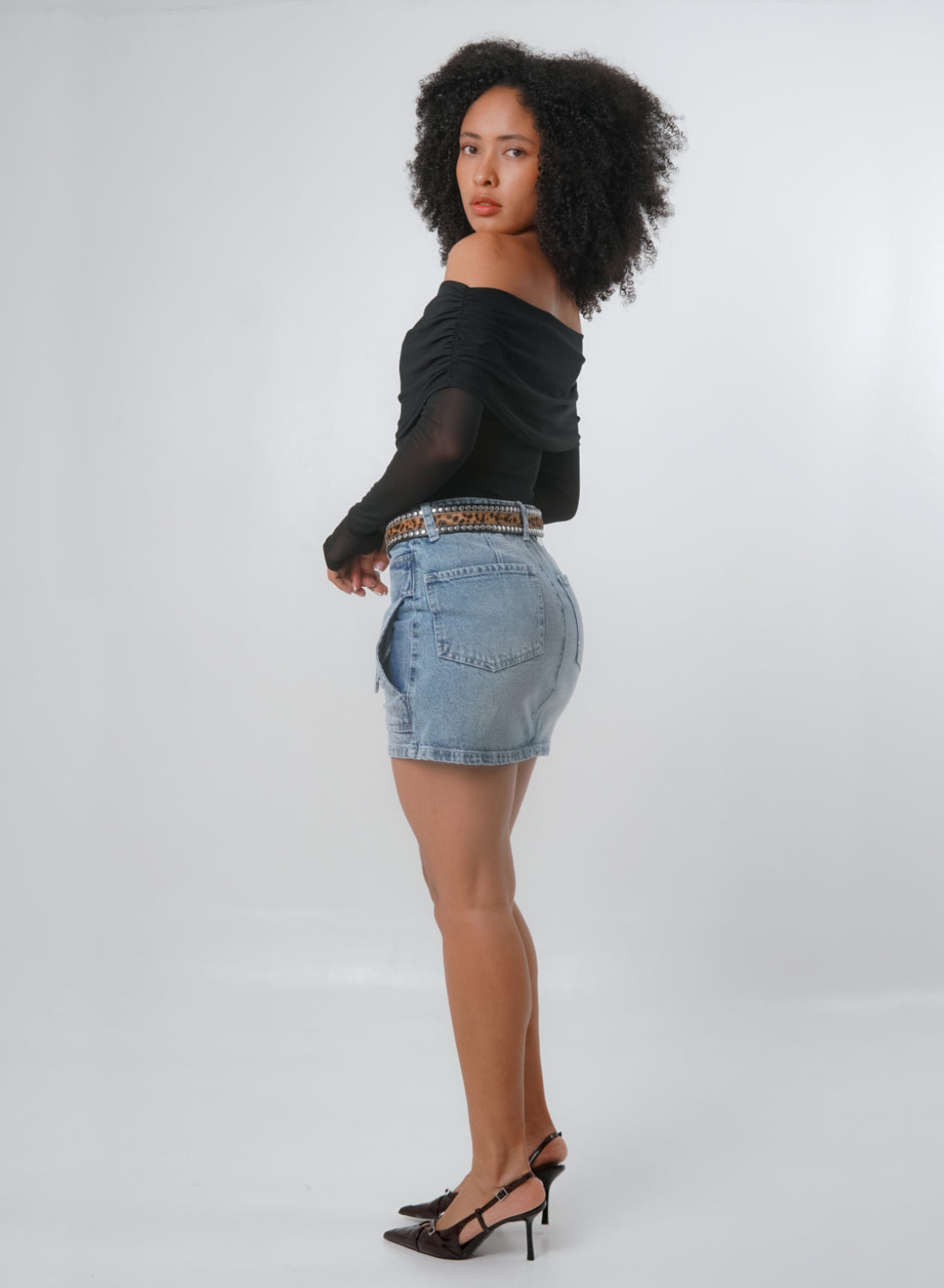 Women's Denim Mini Skirt alien jeans