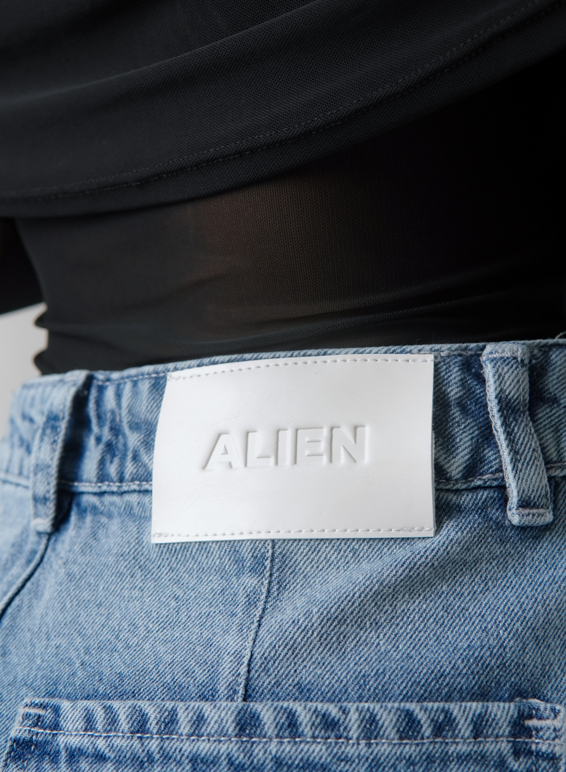 Women's Denim Mini Skirt alien jeans